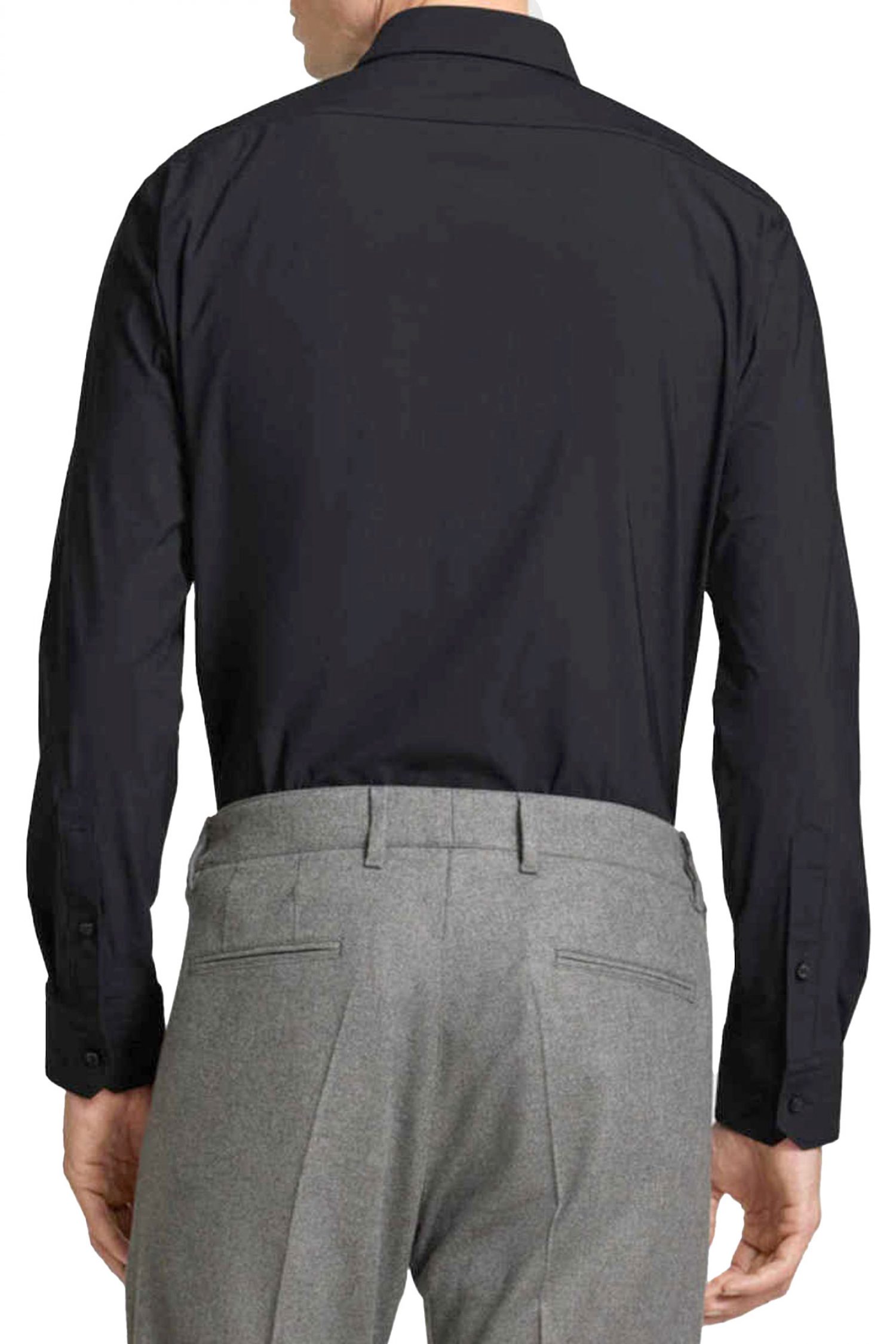 BOSS PERFORMANCE ΠΟΥΚΑΜΙΣΟ REGULAR FIT P-JOE-S-KENT-C1-222 ΜΑΥΡΟ