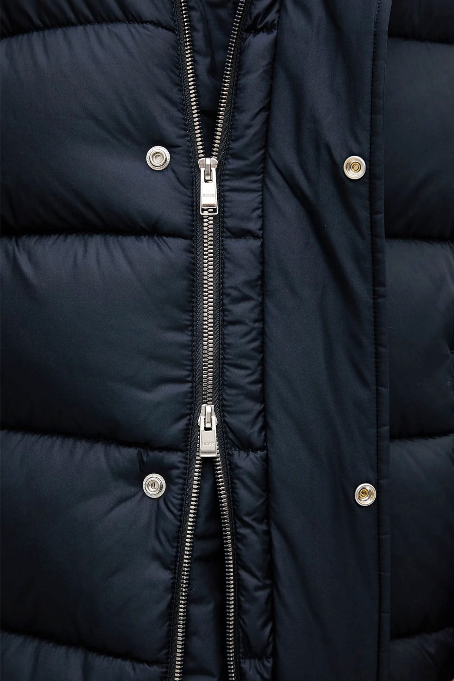 BOSS ΜΠΟΥΦΑΝ PUFFER H-CENUTO HOODIE ΜΠΛΕ