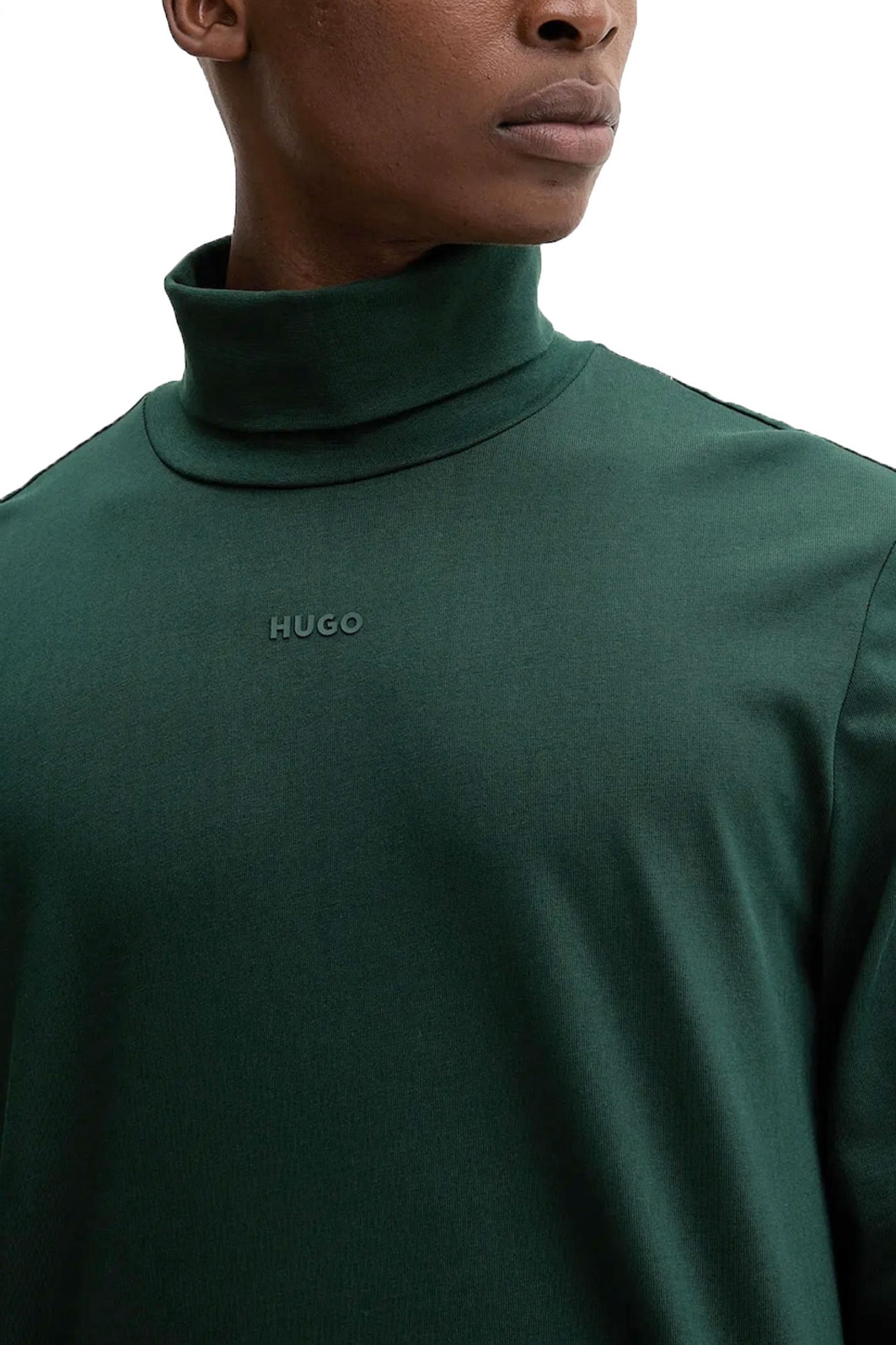 HUGO T-SHIRT ROLLNECK DAPOROLLO LOGO ΚΥΠΑΡΙΣΣΙ
