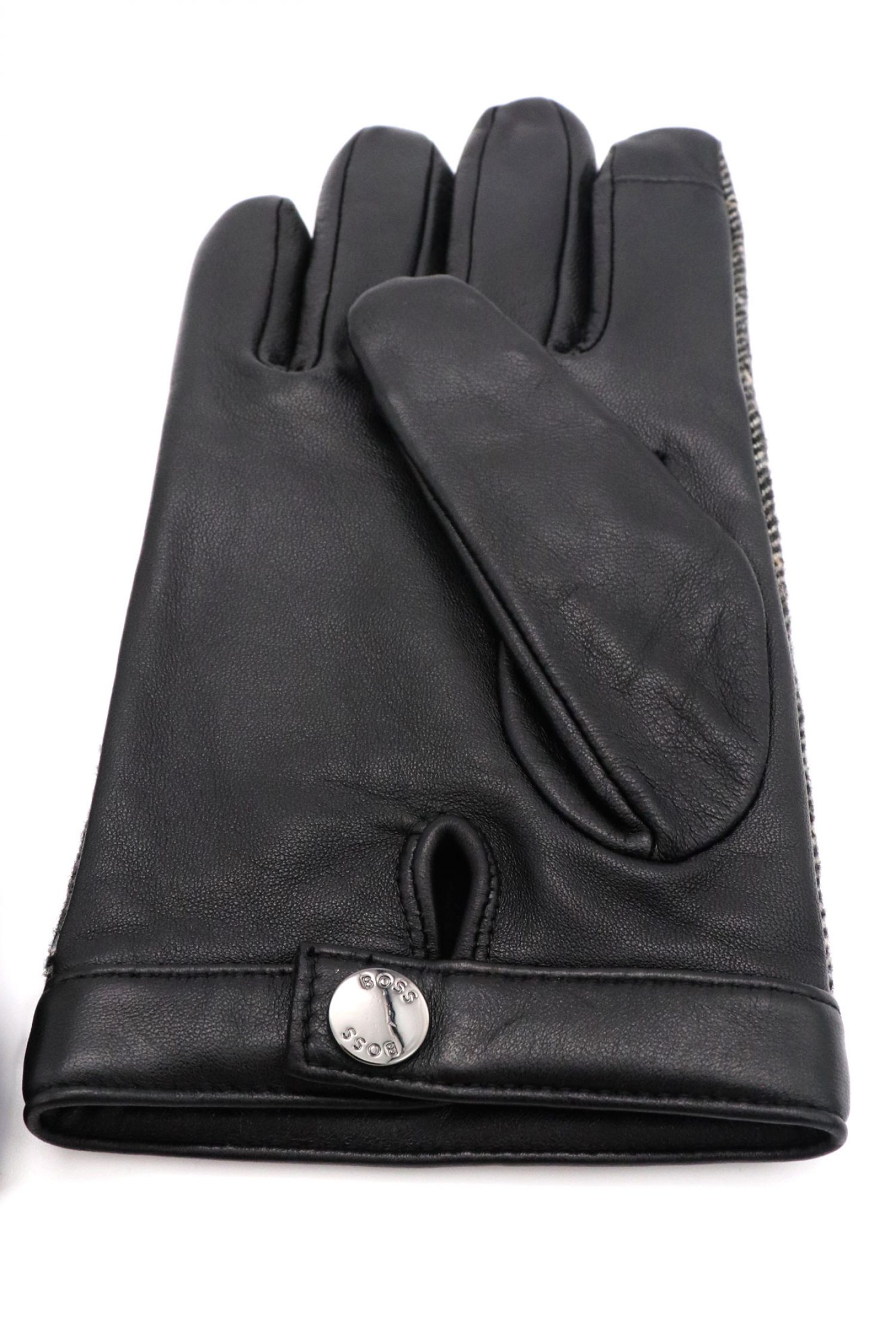 BOSS ΓΑΝΤΙΑ HARRYE-S ΓΚΡΙ-ΜΑΥΡΟ-ΚΑΦΕ