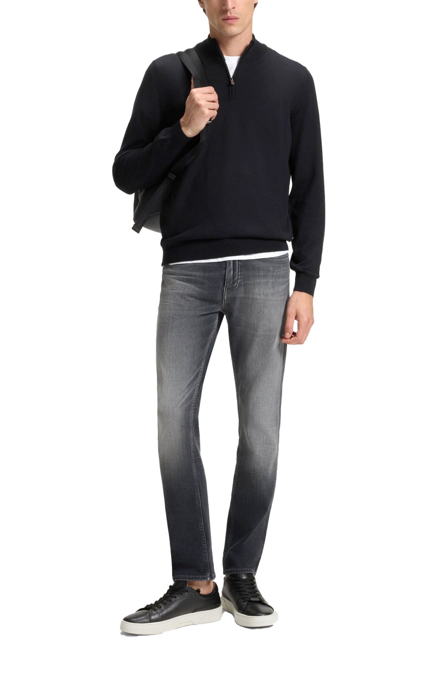 BOSS ΠΑΝΤΕΛΟΝΙ JEANS SLIM FIT C-DELAWARE ΓΚΡΙ