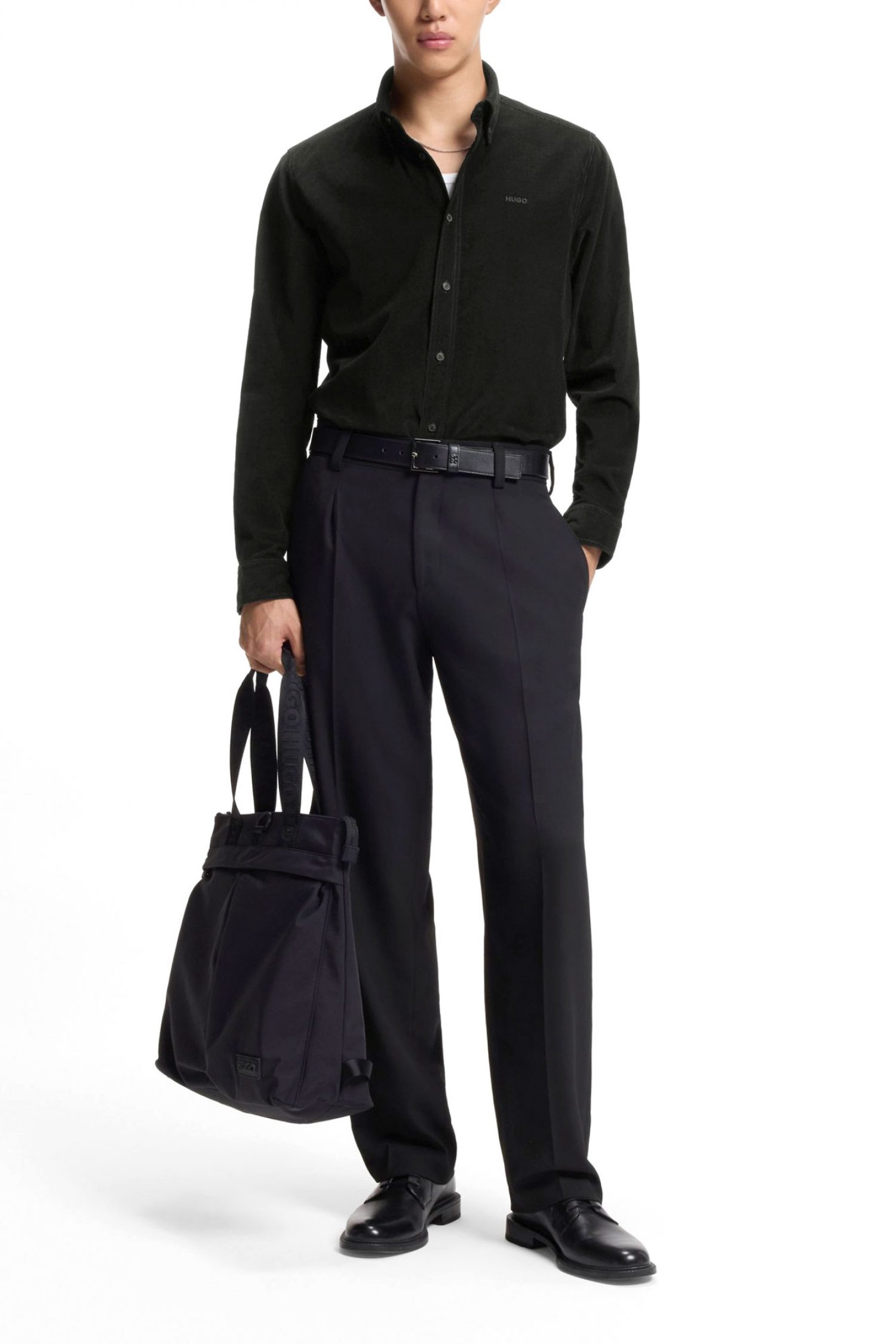 HUGO ΠΟΥΚΑΜΙΣΟ EPAZO ΚΟΤΛΕ ΜΑΥΡΟ