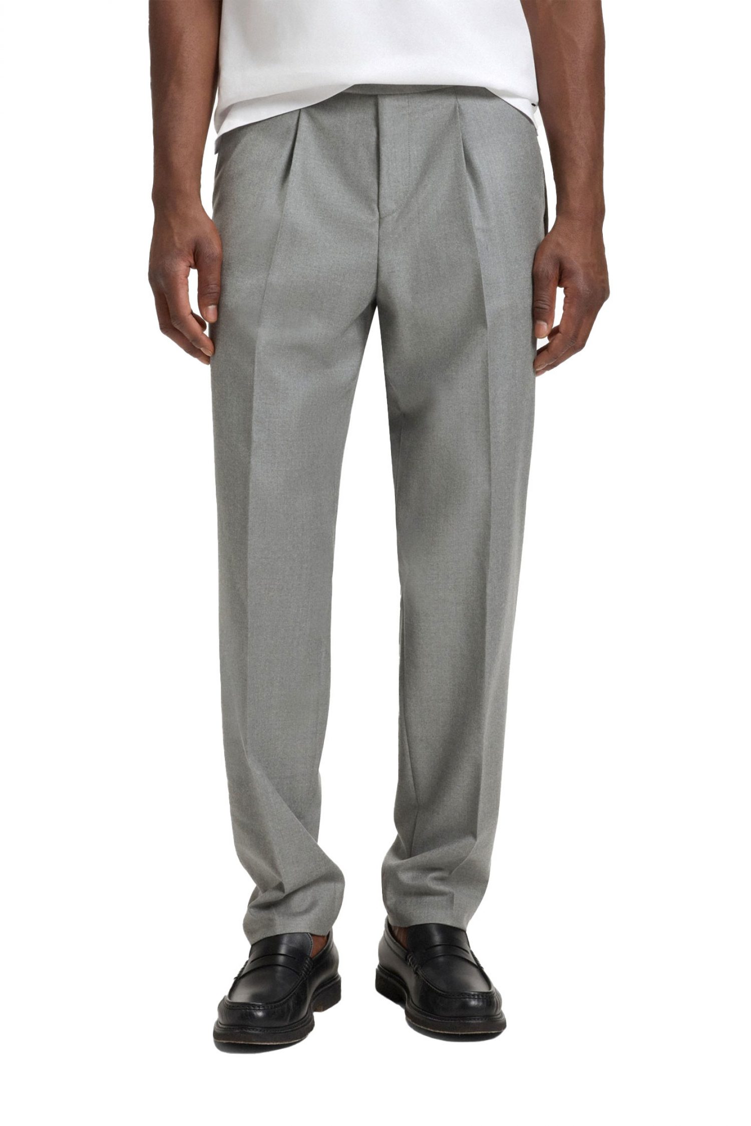 BOSS ΠΑΝΤΕΛΟΝΙ CHINO RELAXED FIT C-PERINO-PL-DTL-254 ΓΚΡΙ