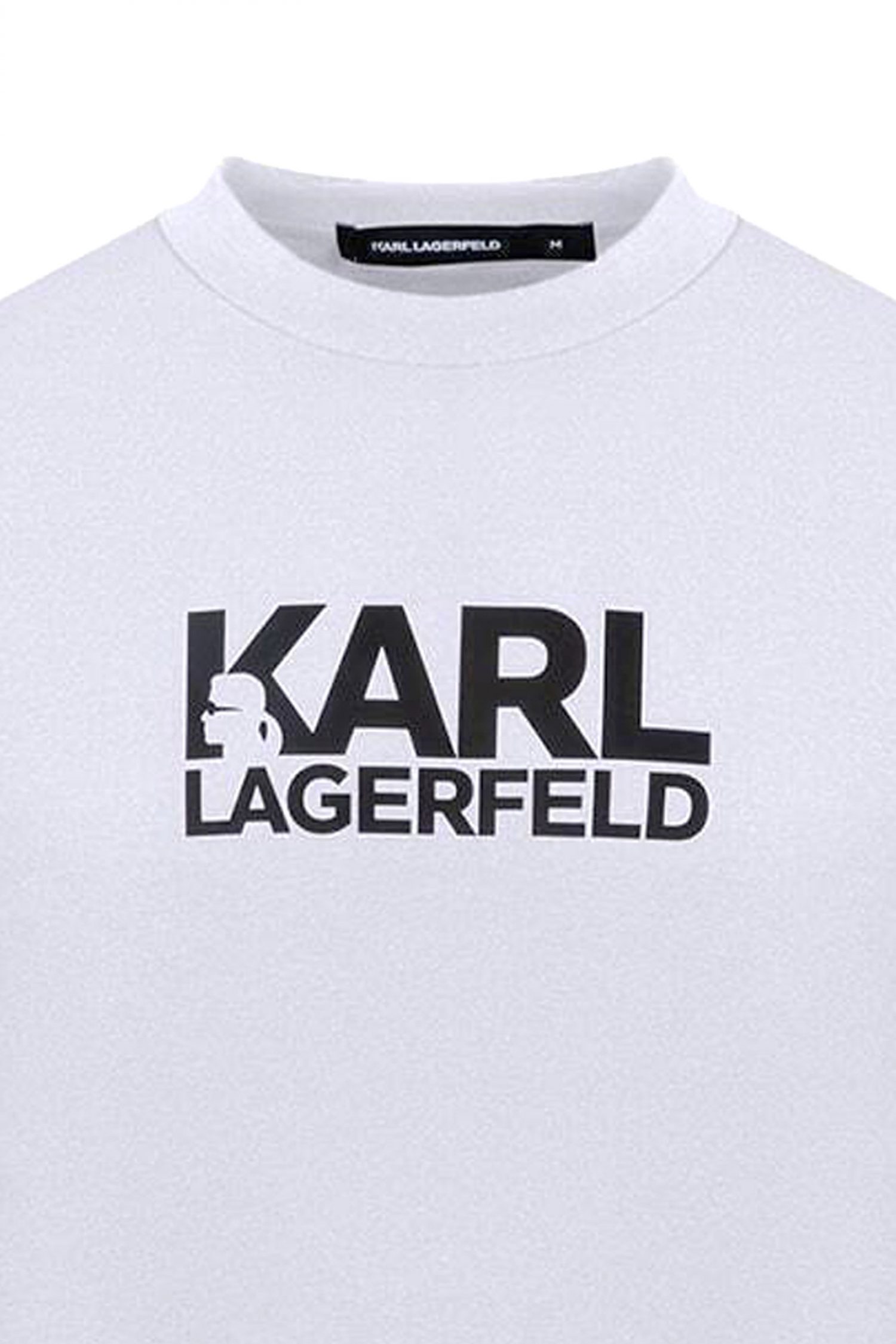 KARL LAGERFELD ΦΟΥΤΕΡ CREW NECK LOGO ΛΕΥΚΟ φωτογραφία