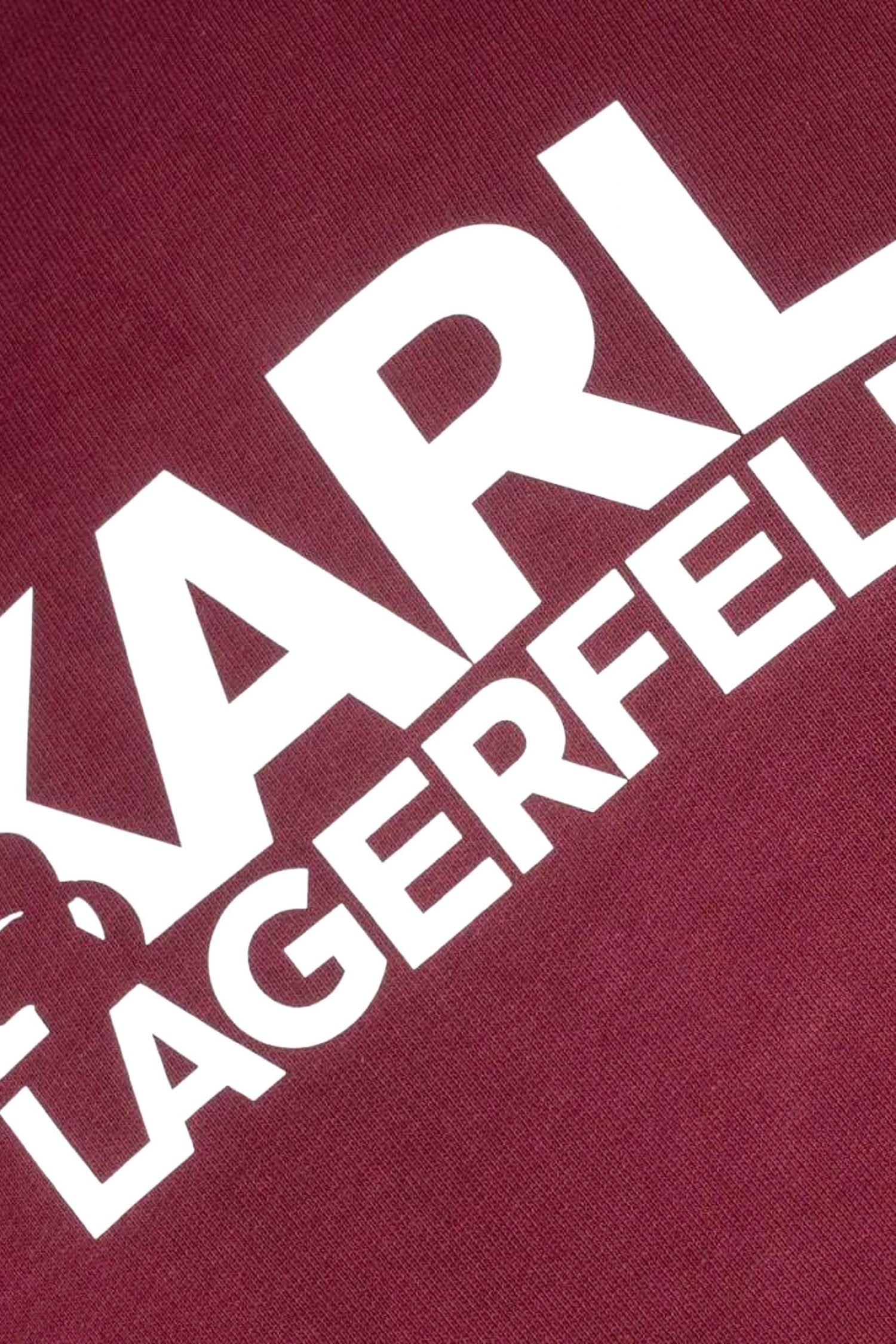 KARL LAGERFELD ΦΟΥΤΕΡ CREW NECK LOGO ΜΠΟΡΝΤΩ