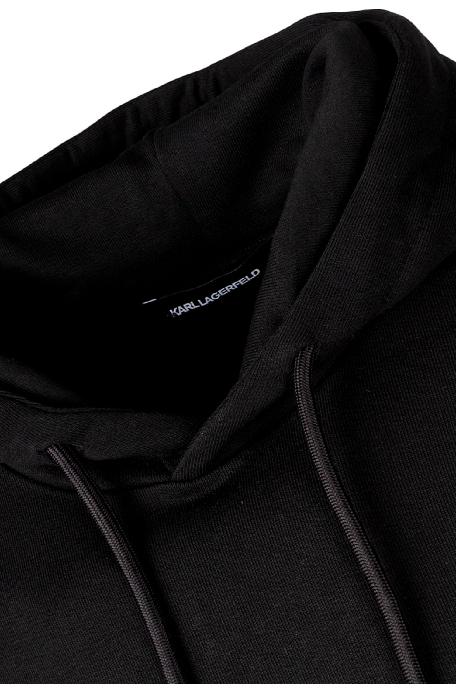 KARL LAGERFELD ΦΟΥΤΕΡ HOODIE LOGO ΜΑΥΡΟ