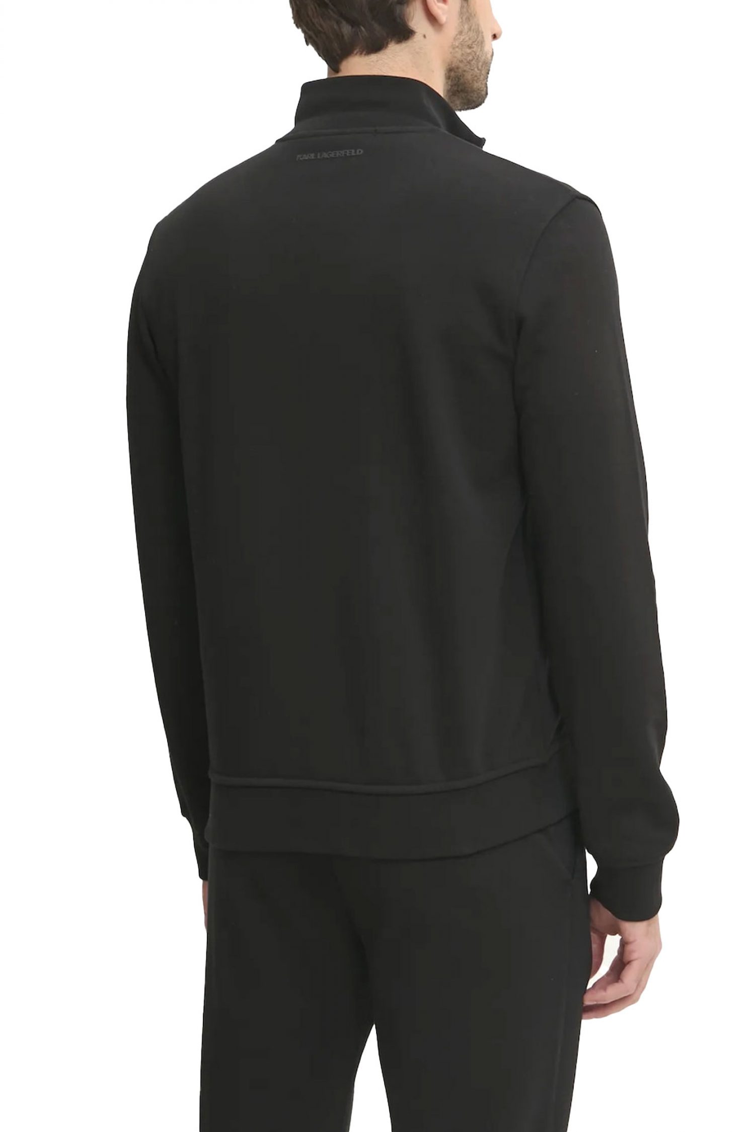 KARL LAGERFELD ΦΟΥΤΕΡ FULLZIP LOGO ΜΑΥΡΟ φωτογραφία