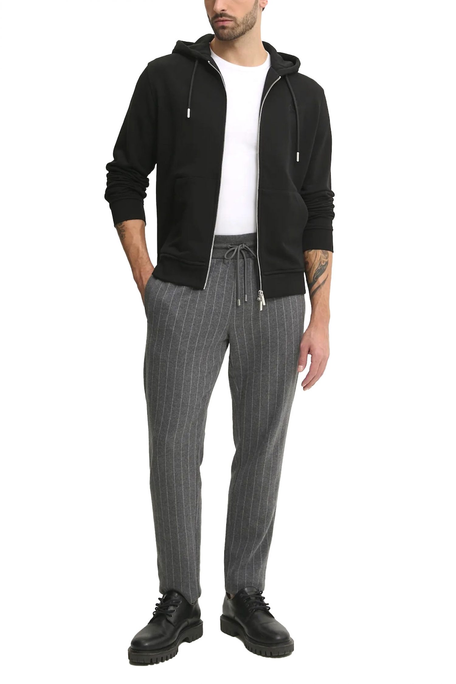 KARL LAGERFELD ΦΟΥΤΕΡ ZIPHOOD LOGO ΜΑΥΡΟ φωτογραφία