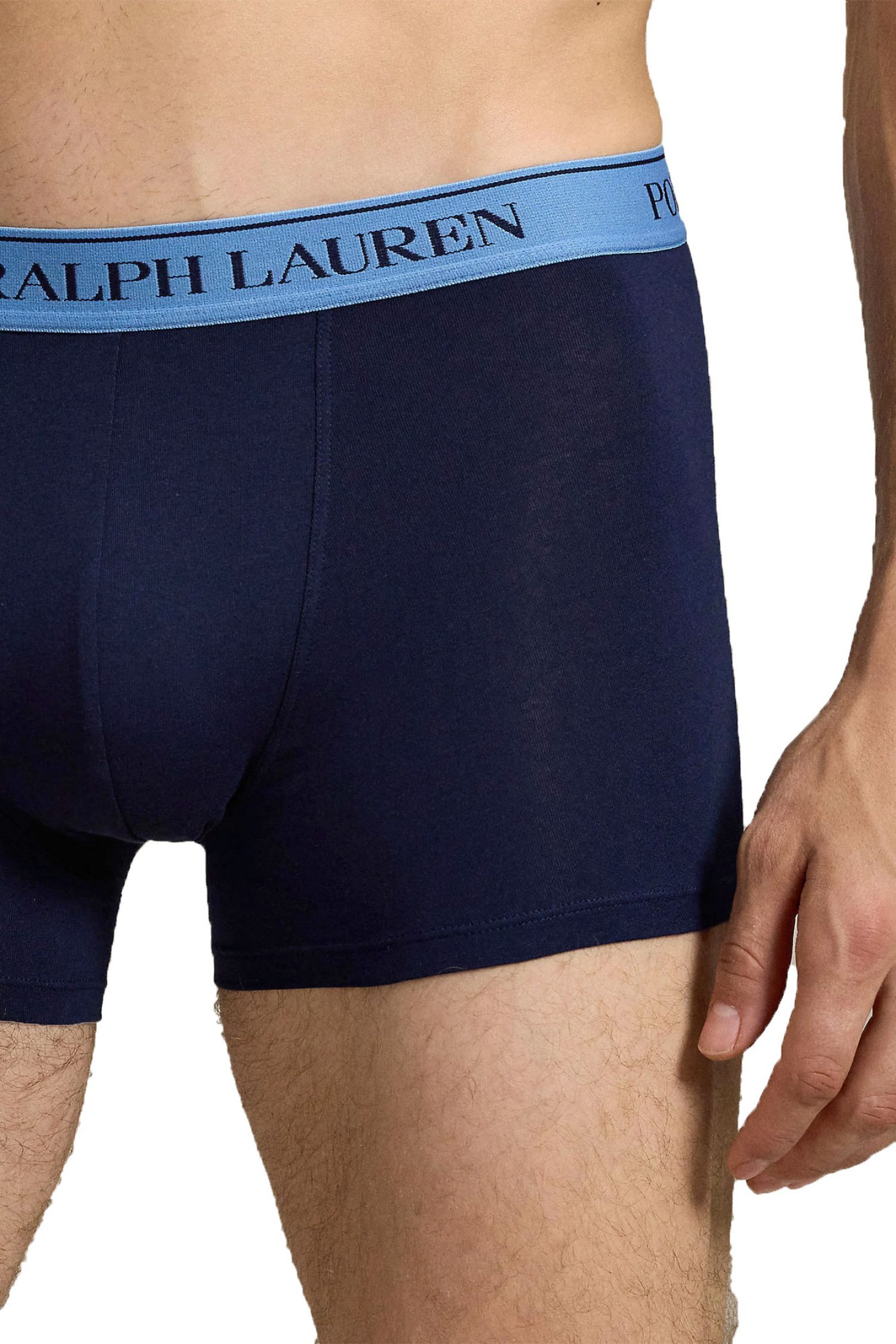 RALPH LAUREN UNDERWEAR ΕΣΩΡΟΥΧΟ ΣΕΤ 3PACK STRETCH COTTON CLASSIC TRUNKS ΜΠΛΕ