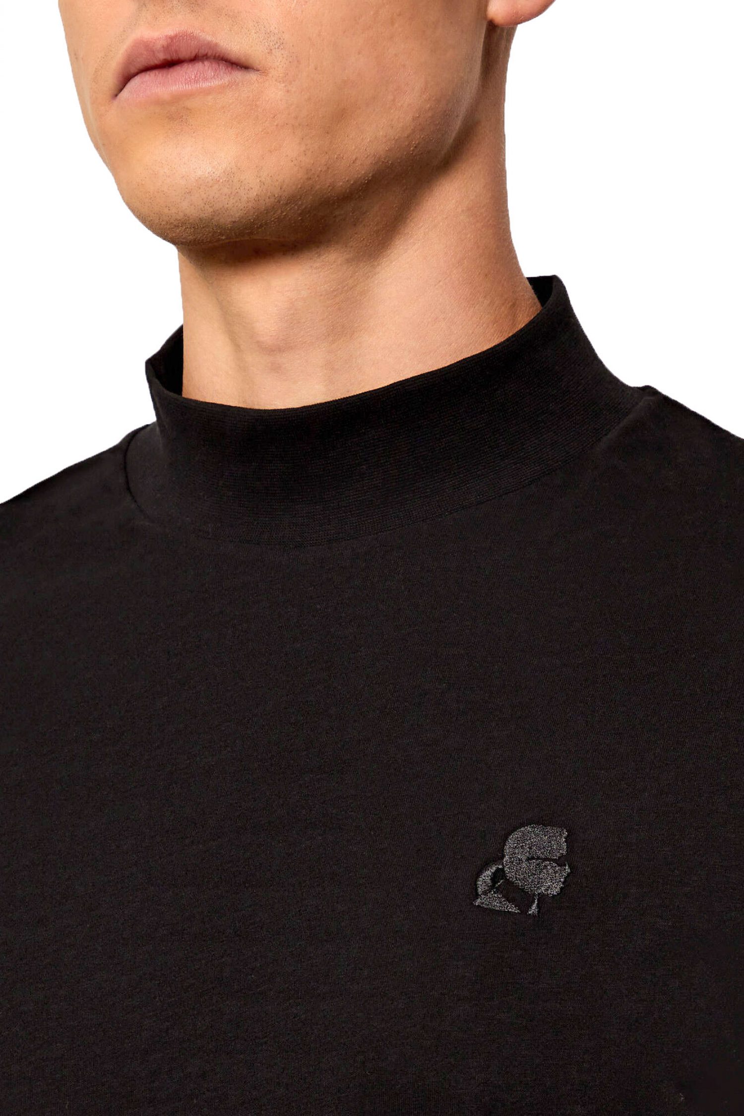 KARL LAGERFELD Τ-SHIRT ΛΟΥΠΕΤΟ ΜΑΥΡΟ