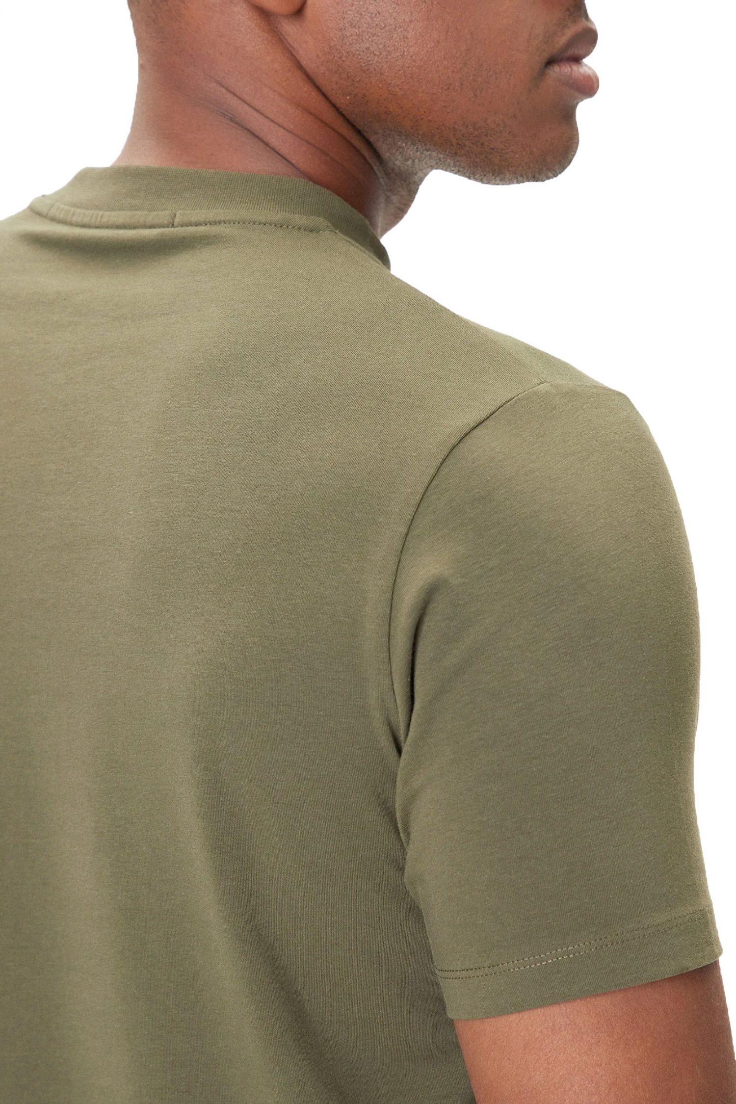 KARL LAGERFELD T-SHIRT CREW NECK LOGO ΧΑΚΙ