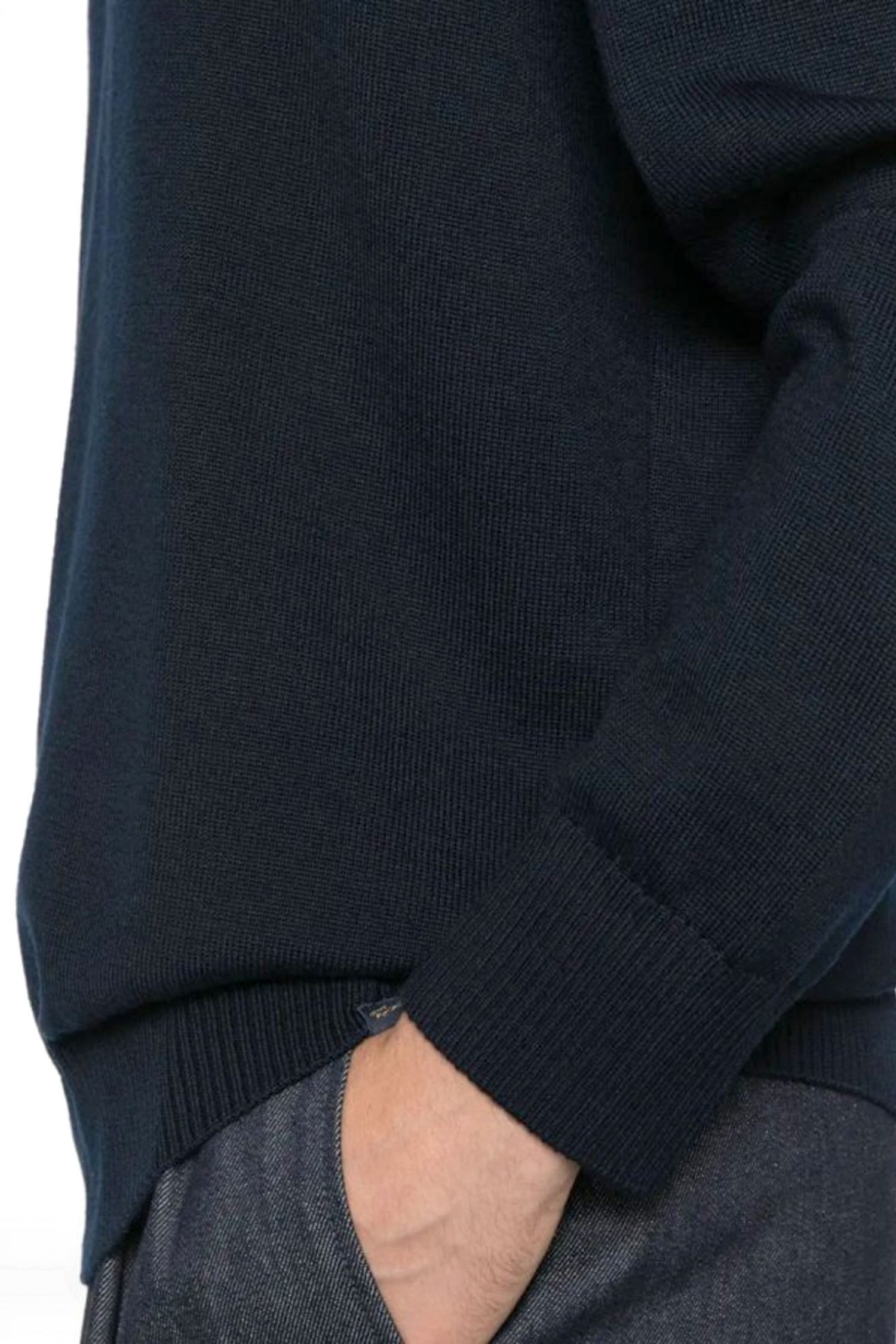 PAUL&SHARK ΠΛΕΚΤΟ CREW NECK LOGO ΜΠΛΕ