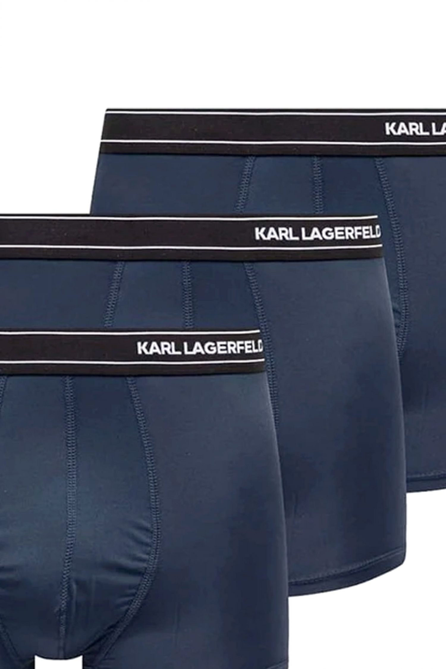 KARL LAGERFELD ΕΣΩΡΟΥΧΑ 3PACK TRUNK STRIPE LOGO ΜΠΛΕ