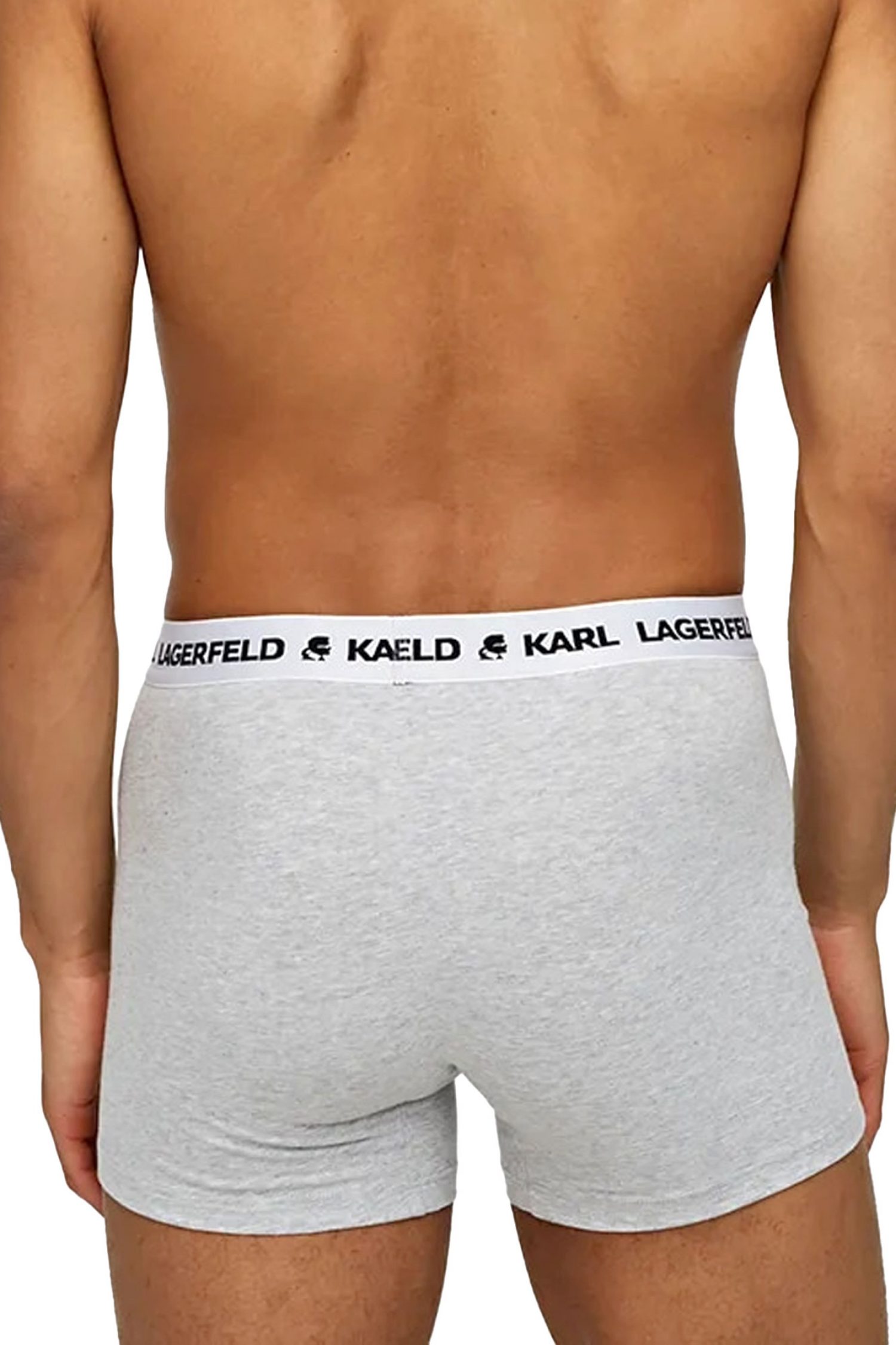 KARL LAGERFELD ΕΣΩΡΟΥΧΑ 3PACK TRUNK LOGO ΛΕΥΚΟ-ΓΚΡΙ-ΜΑΥΡΟ