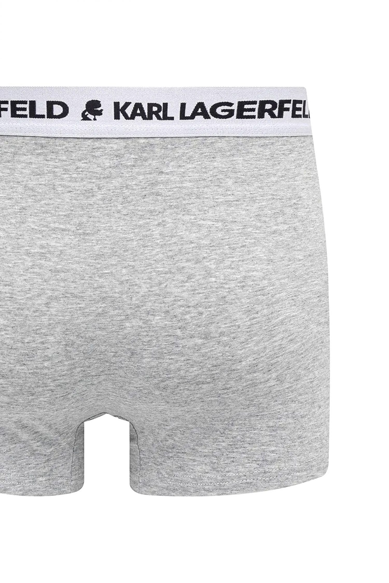 KARL LAGERFELD ΕΣΩΡΟΥΧΑ 3PACK TRUNK LOGO ΛΕΥΚΟ-ΓΚΡΙ-ΜΑΥΡΟ
