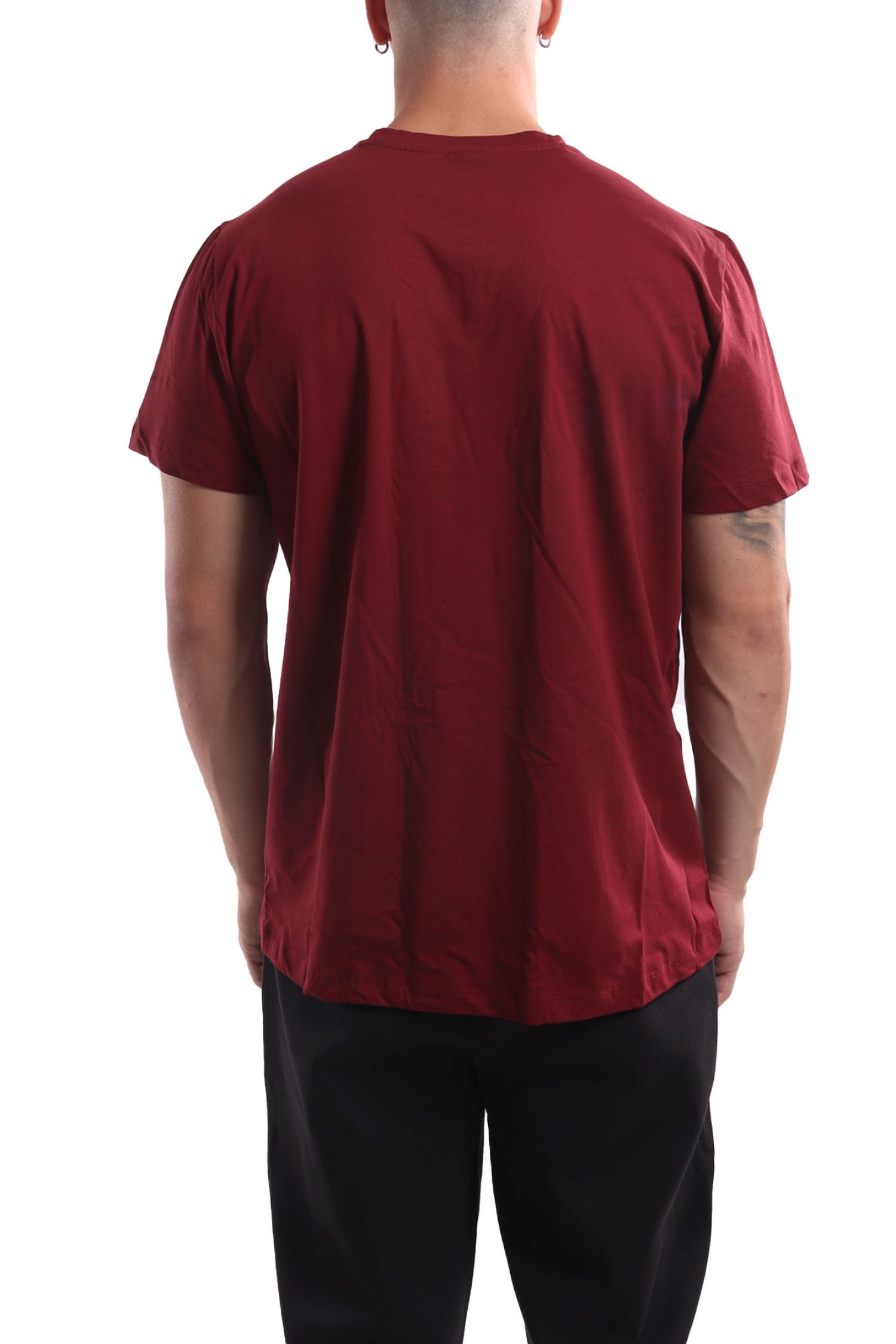 BOSS ΕΣΩΡΟΥΧΟ T-SHIRT RN 365 CREW NECK ΜΠΟΡΝΤΩ