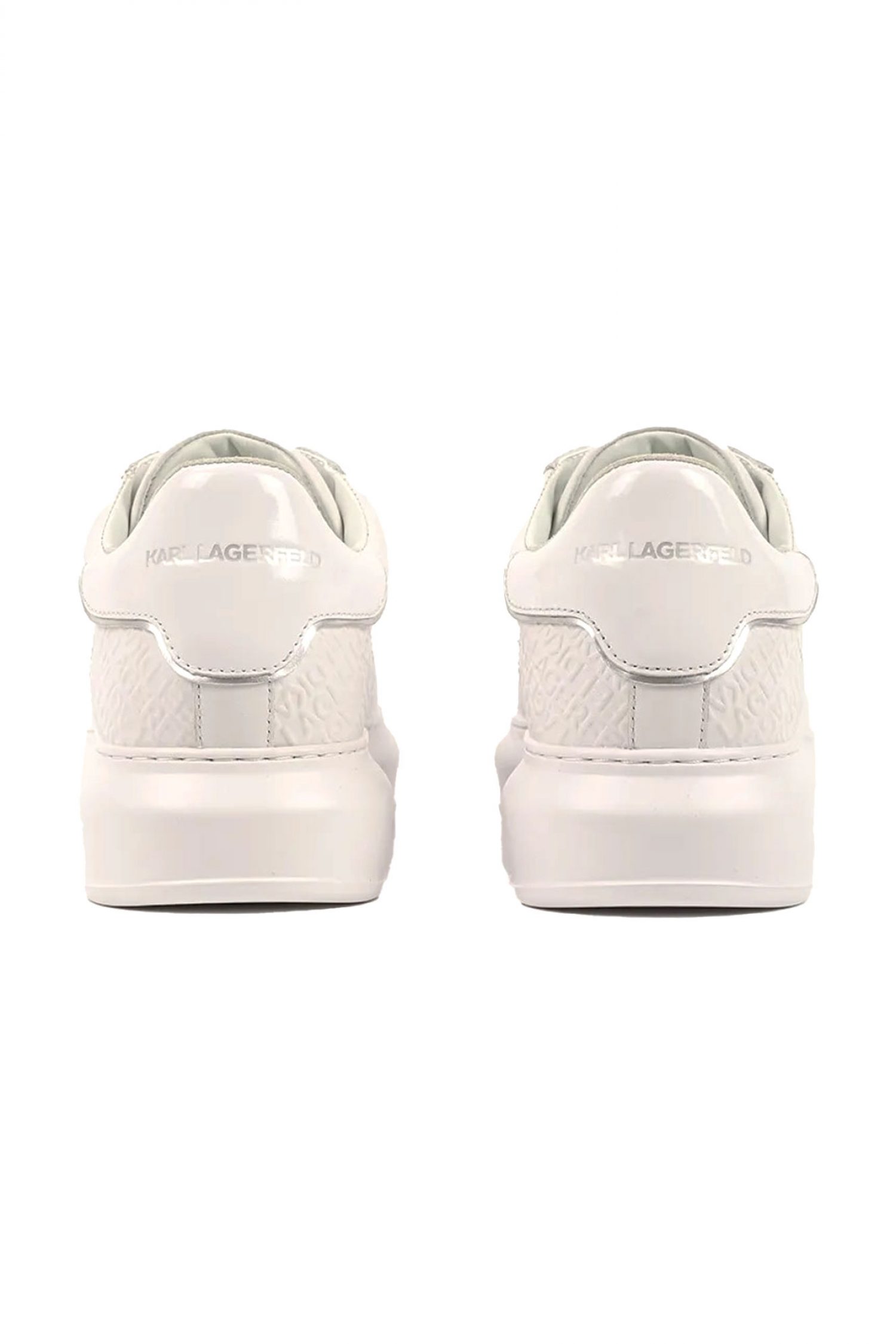 KARL LAGERFELD ΠΑΠΟΥΤΣΙΑ SNEAKERS KAPRI EMBOSS REPEAT ΛΕΥΚΟ