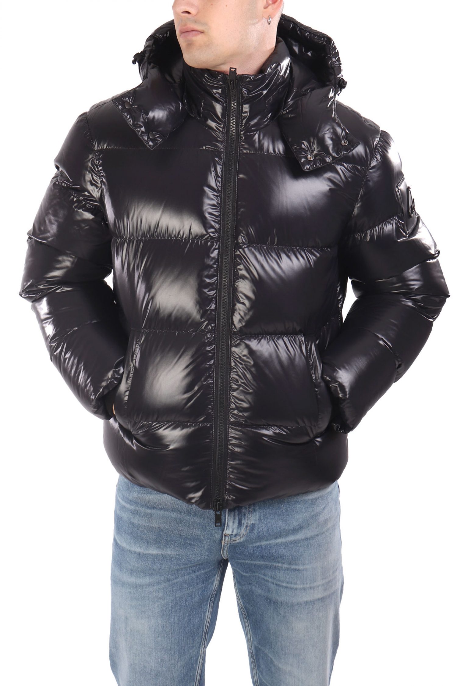 MOOSE KNUCKLES ΜΠΟΥΦΑΝ PUFFER KINGS ΑΠΟΣΠΩΜΕΝΗ ΚΟΥΚΟΥΛΑ ΜΑΥΡΟ φωτογραφία