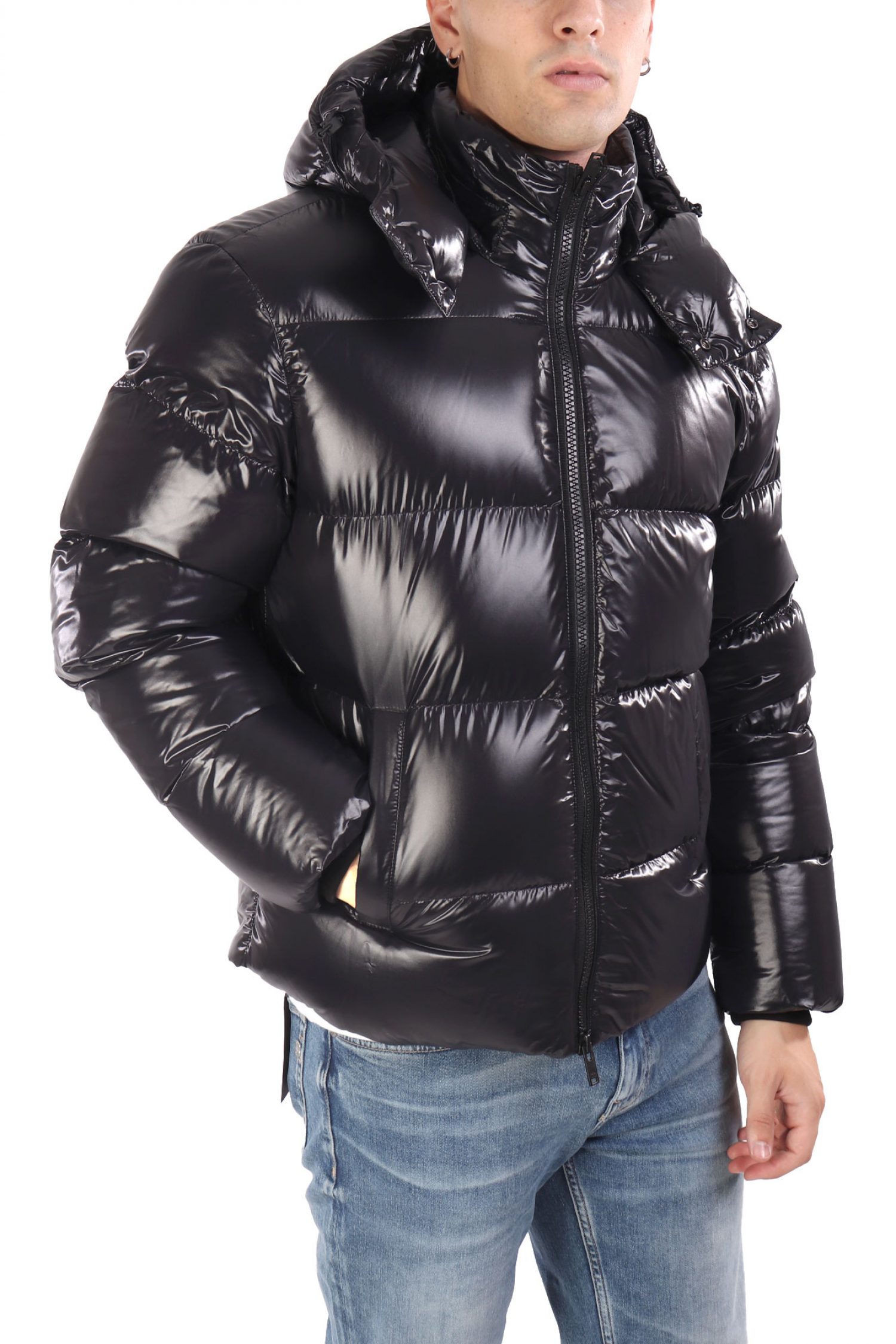 MOOSE KNUCKLES ΜΠΟΥΦΑΝ PUFFER KINGS ΑΠΟΣΠΩΜΕΝΗ ΚΟΥΚΟΥΛΑ ΜΑΥΡΟ φωτογραφία