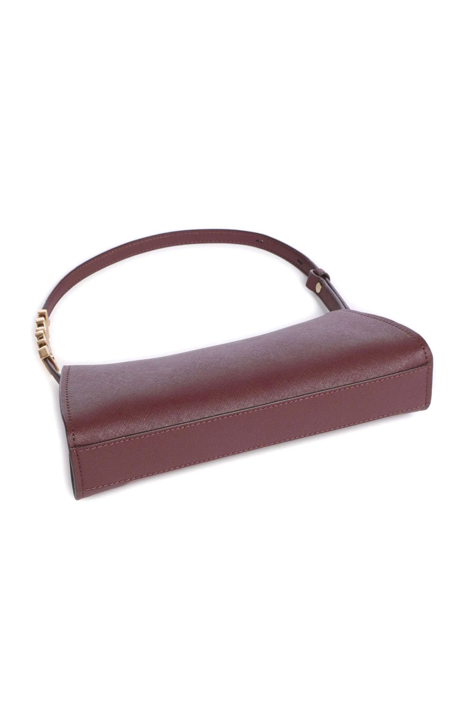 DKNY ΤΣΑΝΤΑ ΩΜΟΥ AVRIL ΔΕΡΜΑ LOGO ΜΠΟΡΝΤΟ