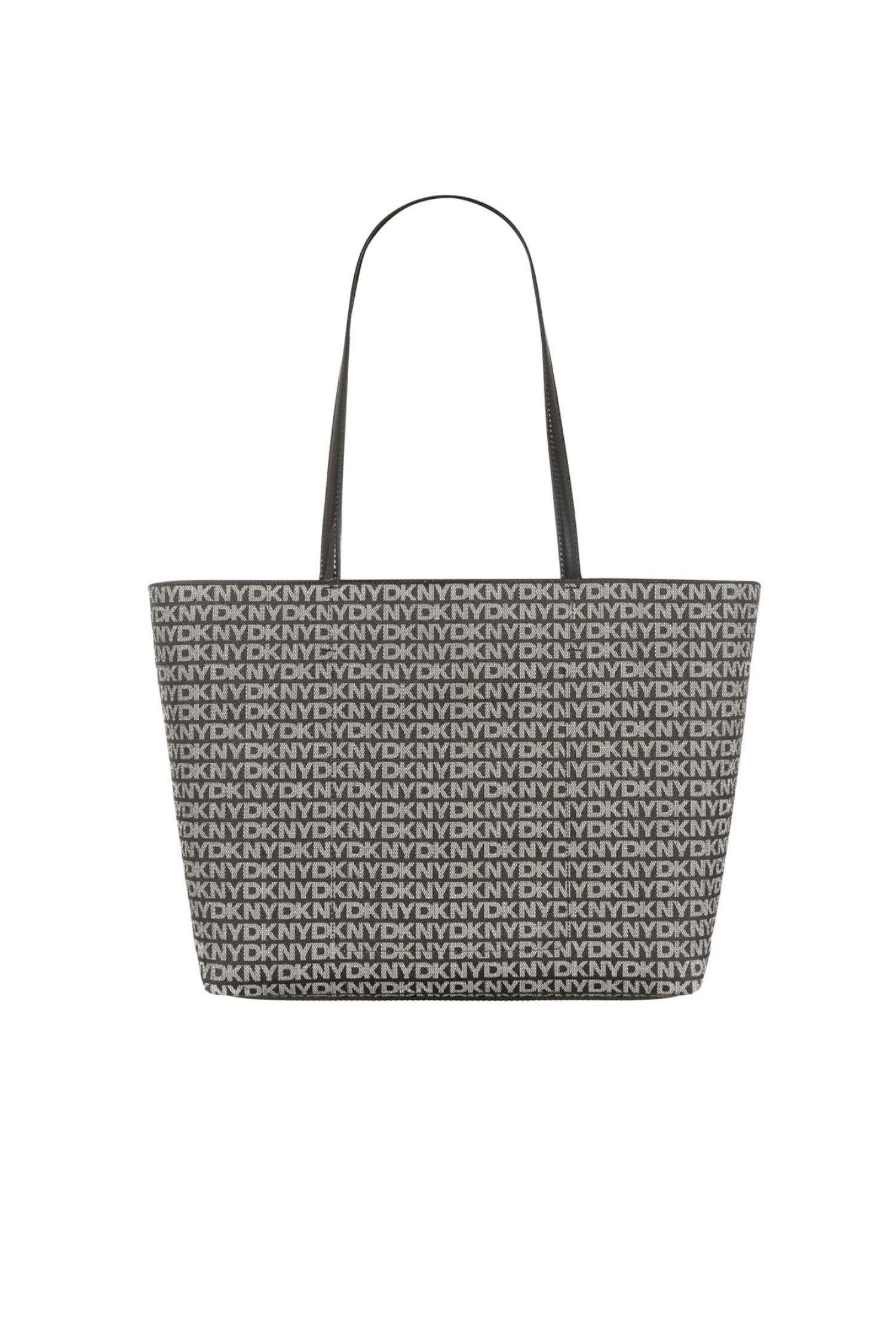 DKNY ΤΣΑΝΤΑ ΩΜΟΥ AVRIL TOTE ALL OVER LOGO ΜΑΥΡΟ