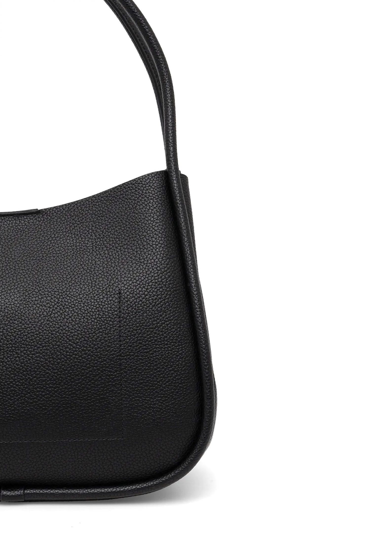 DKNY ΤΣΑΝΤΑ ΩΜΟΥ CAPRI HOBOS LOGO ΜΑΥΡΟ