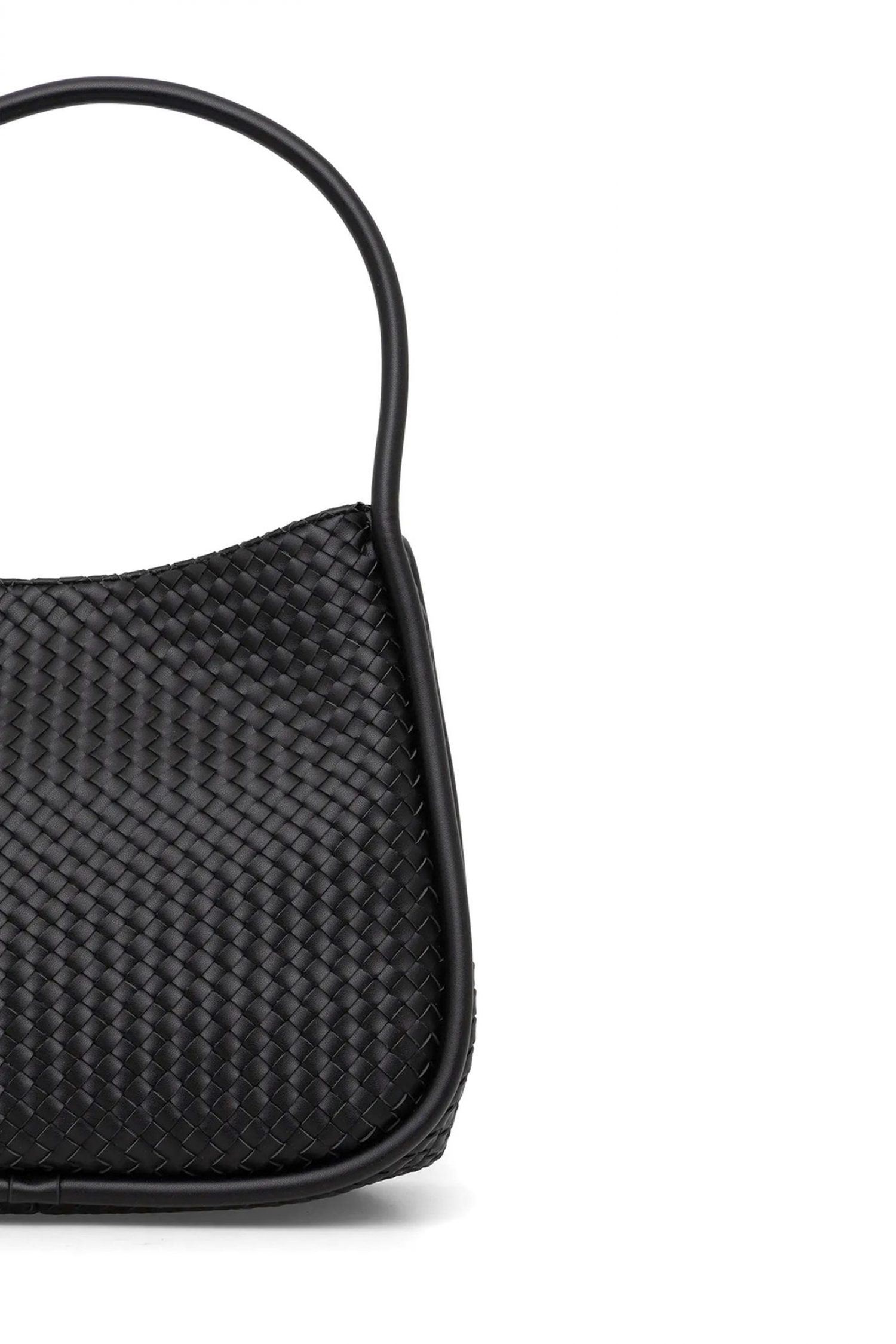 DKNY ΤΣΑΝΤΑ ΩΜΟΥ CAPRI HOBOS ΠΛΕΞΗ LOGO ΜΑΥΡΟ