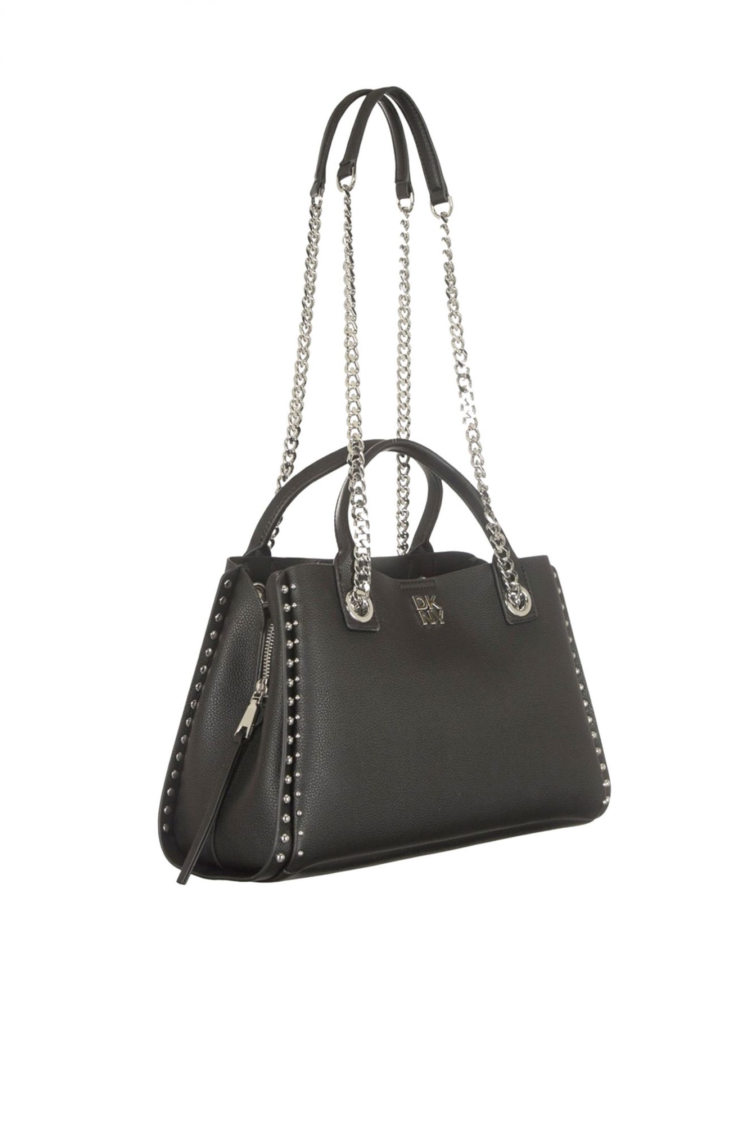 DKNY ΤΣΑΝΤΑ ΧΕΙΡΟΣ/CROSSBODY JOSIE SATCΗELS LOGO ΜΑΥΡΟ