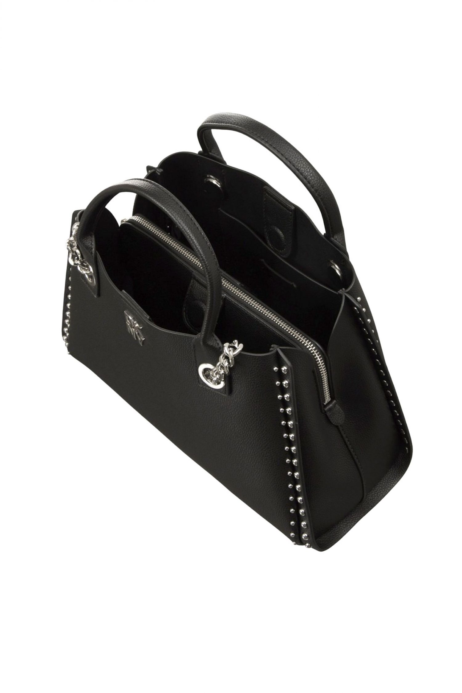 DKNY ΤΣΑΝΤΑ ΧΕΙΡΟΣ/CROSSBODY JOSIE SATCΗELS LOGO ΜΑΥΡΟ