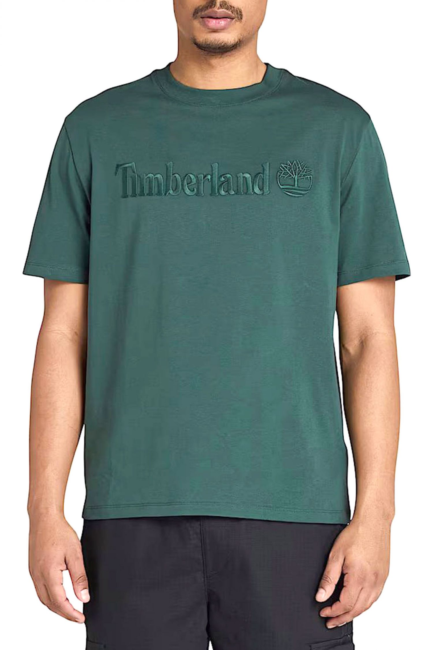 TIMBERLAND T-SHIRT AUTHENTIC FIT LOGO ΠΡΑΣΙΝΟ