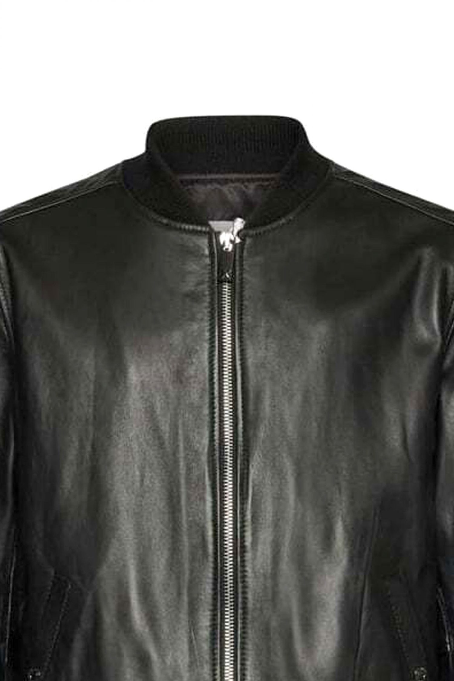 RICHMOND X ΜΠΟΥΦΑΝ JACKET GRILLUS ΔΕΡΜΑ ΜΑΥΡΟ φωτογραφία