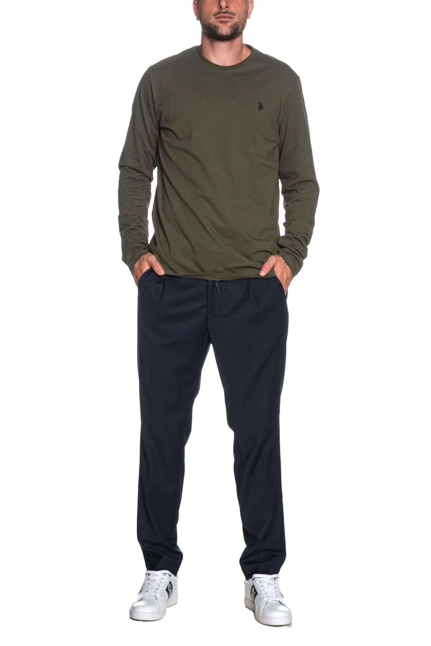 U.S.POLO ASSN. T-SHIRT WILL 000398 ΕΗ03 LOGO ΧΑΚΙ