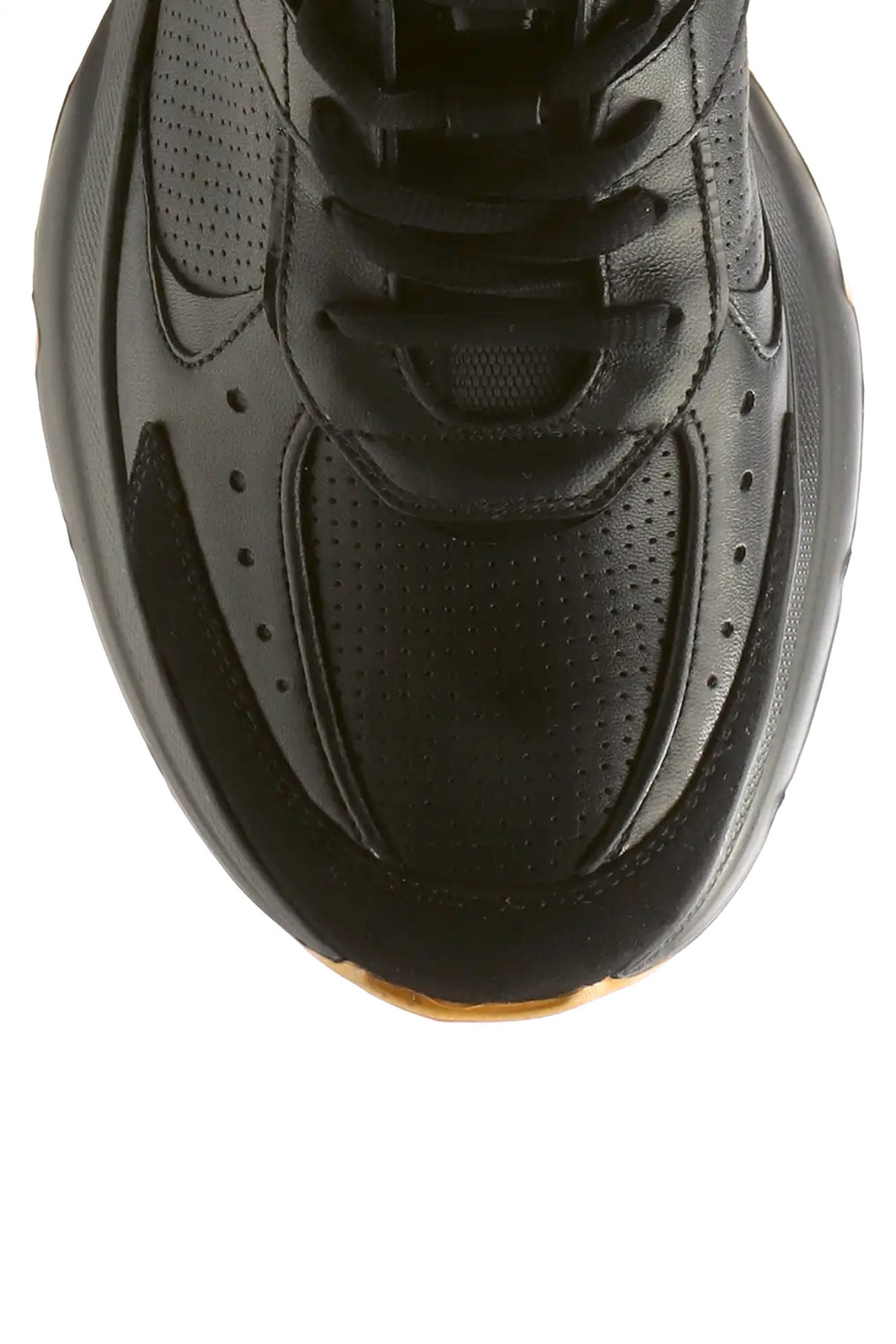 HOGL ΠΑΠΟΥΤΣΙΑ SNEAKERS ΛΕΟΠΑΡ ΛΕΠΤΟΜΕΡΕΙΑ ΜΕΤΑΛΛΙΚΟ LOGO ΜΑΥΡΟ