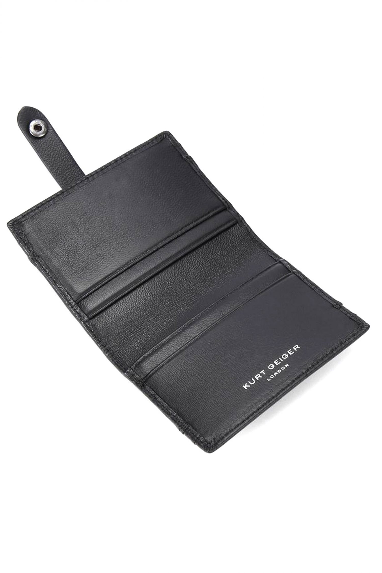 KURT GEIGER ΠΟΡΤΟΦΟΛΙ MULTI CARD KENSINGTON DR ΚΑΠΙΤΟΝΕ LOGO MAYΡΟ φωτογραφία