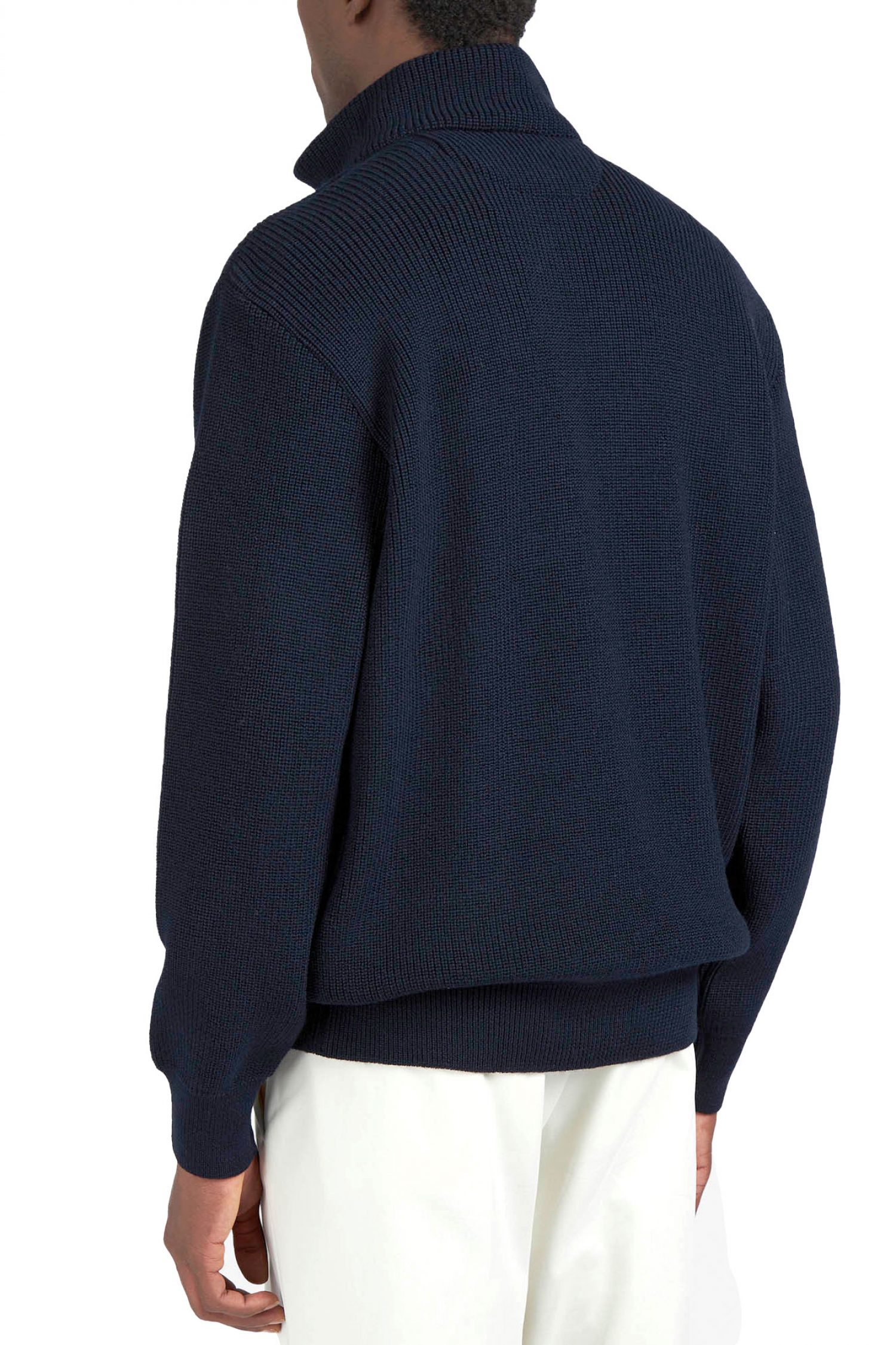 PAUL&SHARK ΠΛΕΚΤΟ HALFZIP LOGO ΜΠΛΕ