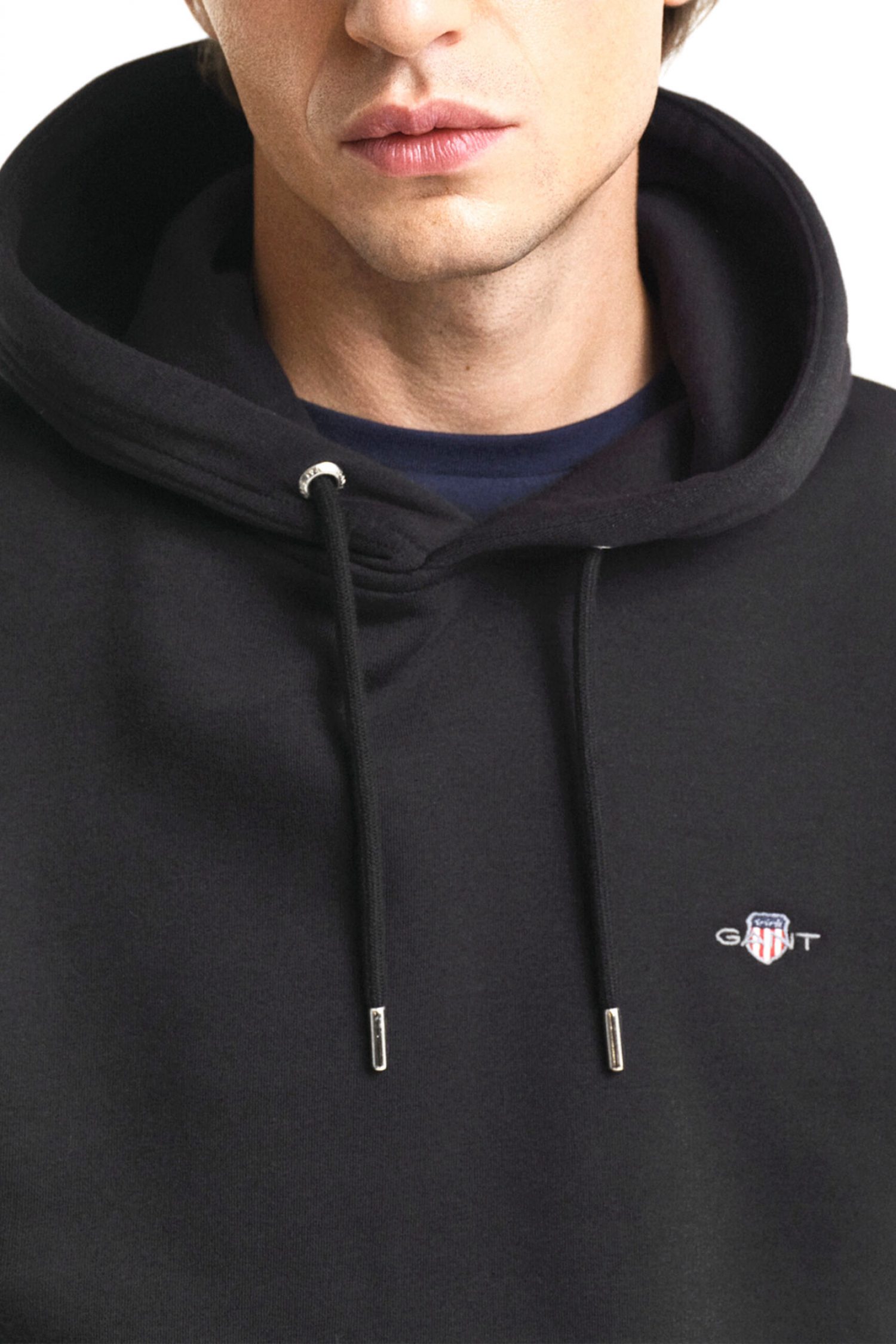 GANT ΦΟΥΤΕΡ REG SHIELD HOODIE ΜΑΥΡΟ