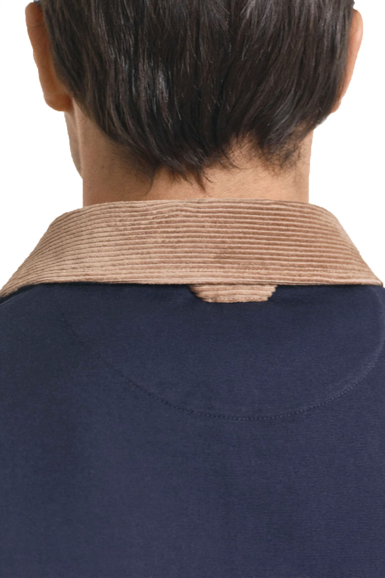 GANT POLO CORD COLLAR HEAVY RUGGER ΜΠΛΕ