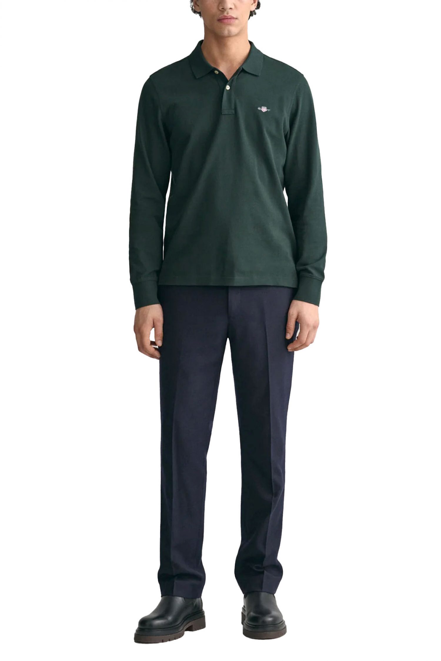 GANT POLO REG SHIELD LS PIQUE RUGGER ΚΥΠΑΡΙΣΣΙ