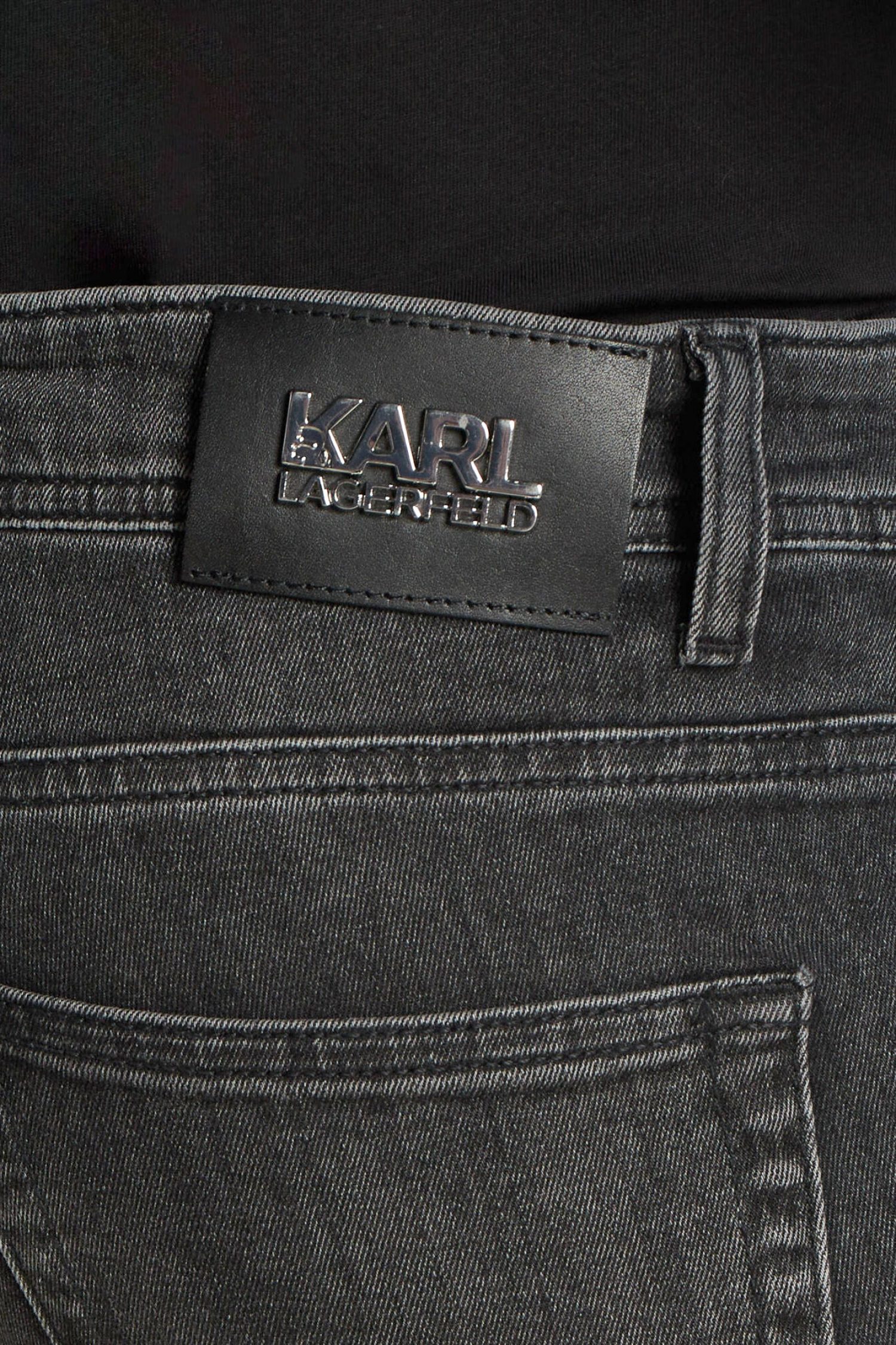 KARL LAGERFELD ΠΑΝΤΕΛΟΝΙ REGULAR FIT JEANS ΑΝΘΡΑΚΙ