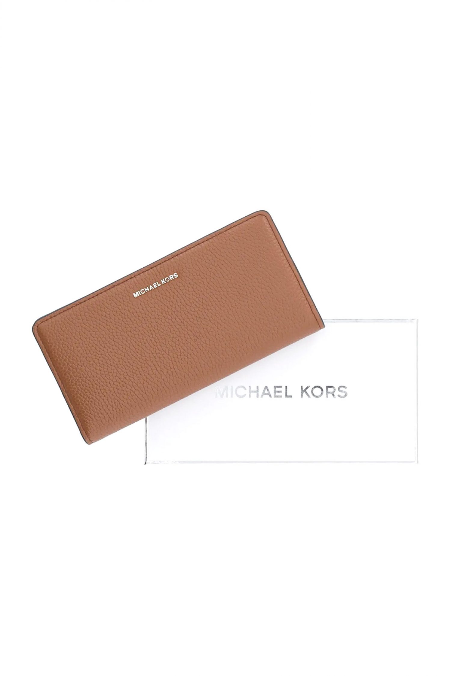 MICHAEL KORS ΠΟΡΤΟΦΟΛΙ BRYANT METAΛΛΙΚΟ LOGO ΤΑΜΠΑ φωτογραφία