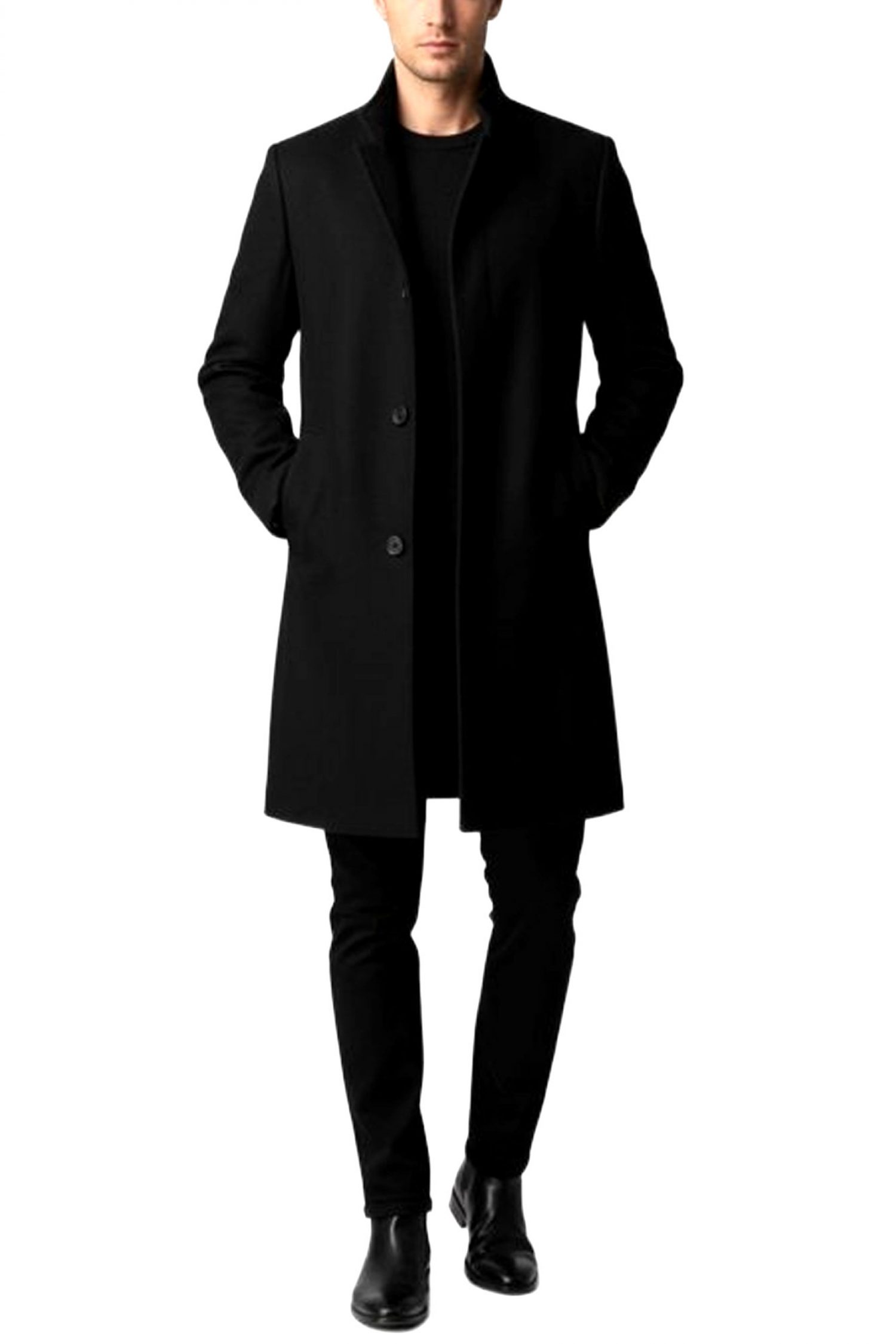 KARL LAGERFELD ΠΑΛΤΟ ΜΑΥΡΟ φωτογραφία