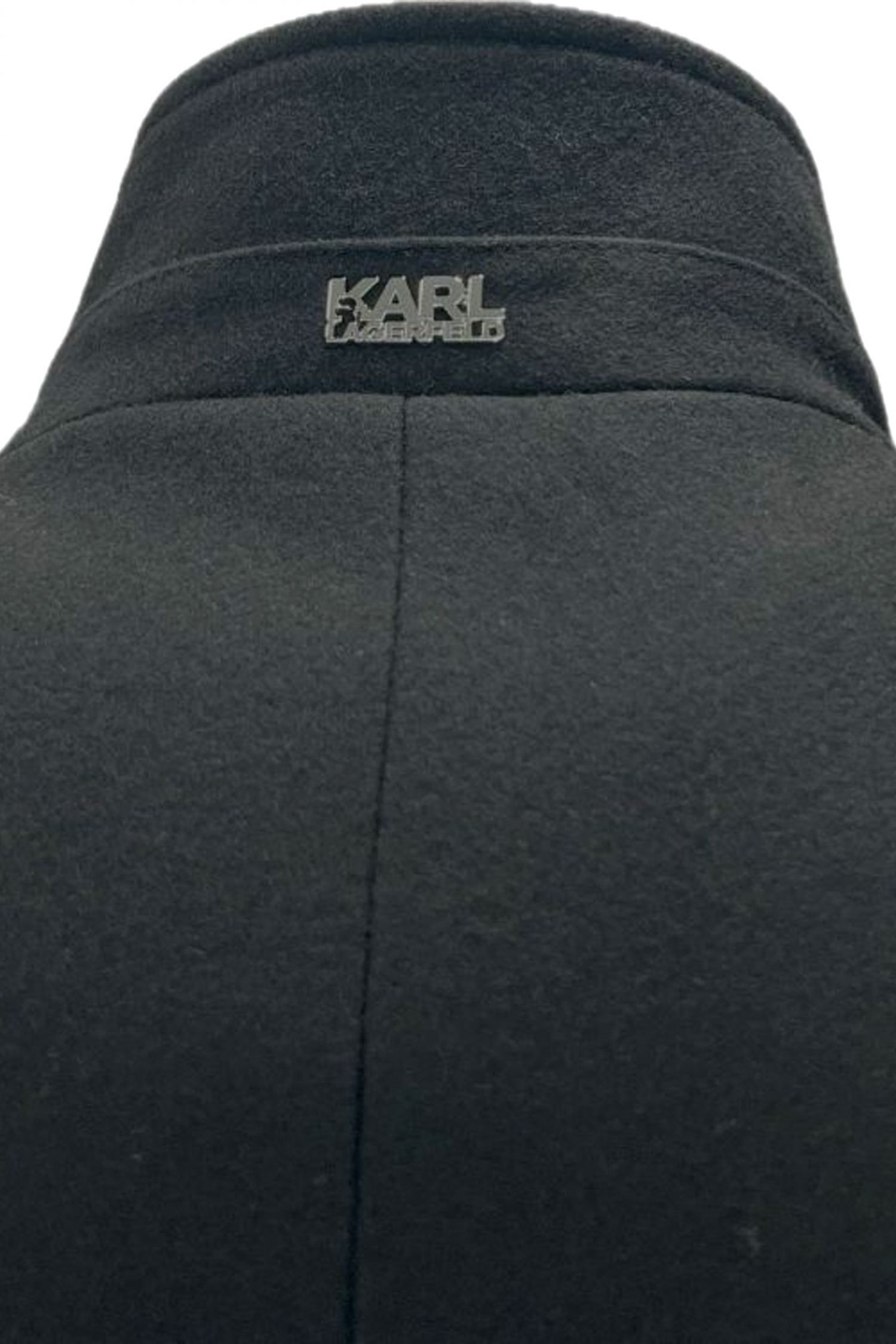 KARL LAGERFELD ΠΑΛΤΟ ΜΑΥΡΟ φωτογραφία