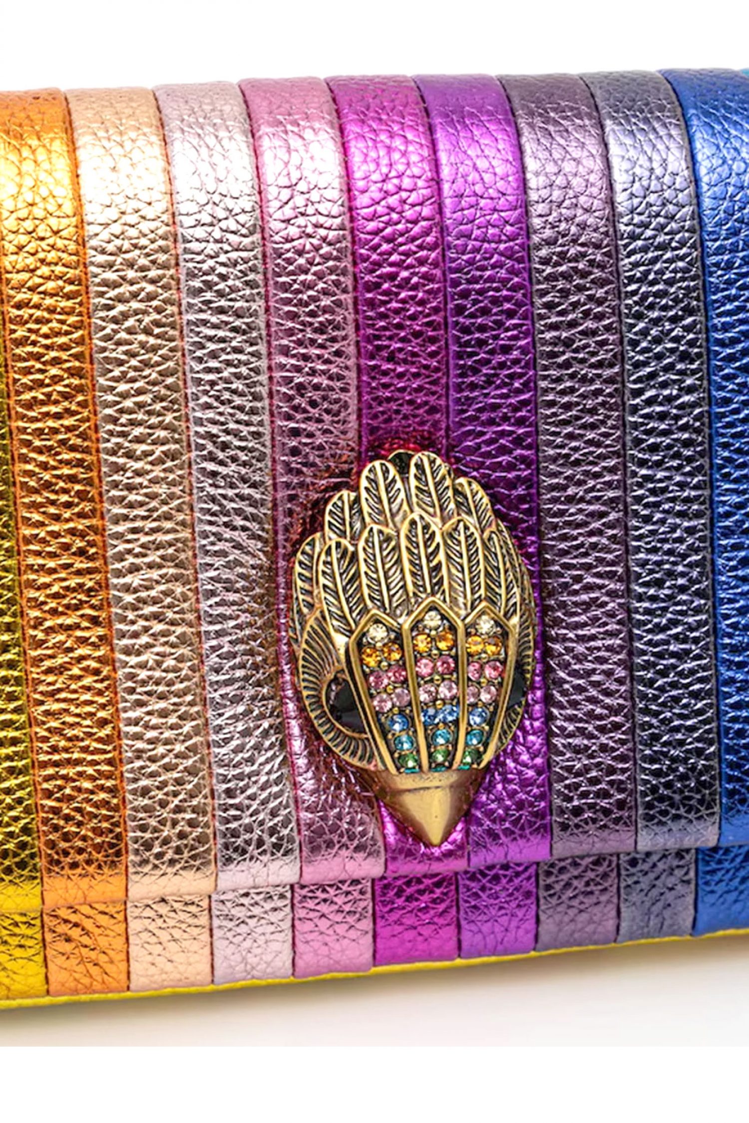 KURT GEIGER TΣΑΝΤΑ CROSSBODY/ΩΜΟΥ MINI KENSINGTON KURT Q AΛΥΣΙΔΑ ΜΕΤΑΛΛΙΚΑ ΧΡΩΜΑΤΑ LOGO ΠΟΛΥΧΡΩΜΟ φωτογραφία