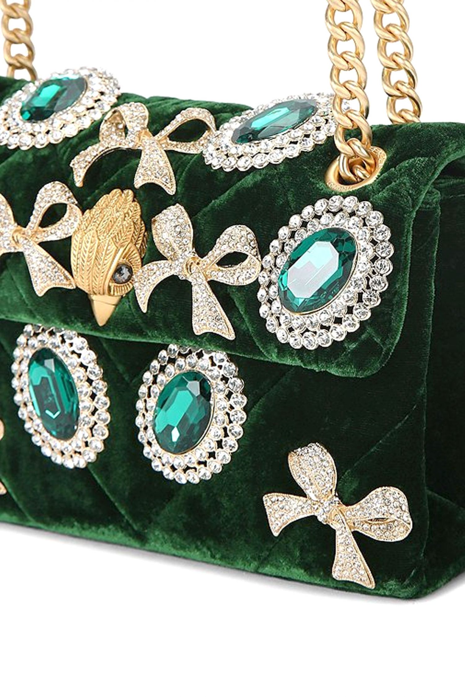 KURT GEIGER ΤΣΑΝΤΑ CROSSBODY/ΩΜΟΥ VELVET MINI KENSINGTON ΣΤΡΑΣ ΠΕΤΡΕΣ AΛΥΣΙΔΑ LOGO ΚΥΠΑΡΙΣΣΙ φωτογραφία