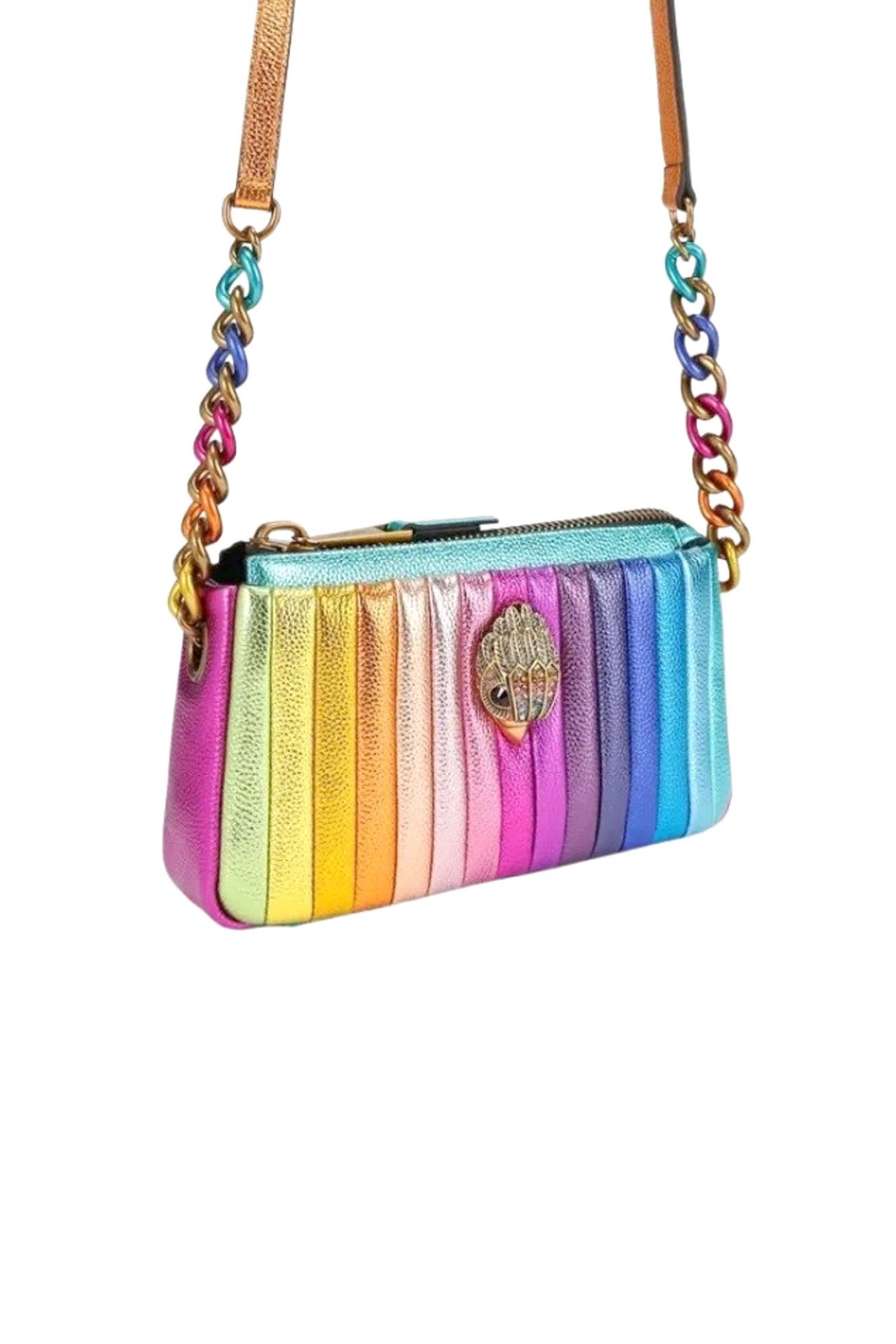 KURT GEIGER TΣΑΝΤΑ CROSSBODY KENSINGTON XBODY KURT Q ΑΛΥΣΙΔΑ LOGO METAΛΛΙΚΑ ΧΡΩΜΑΤΑ ΠΟΛΥΧΡΩΜΟ φωτογραφία