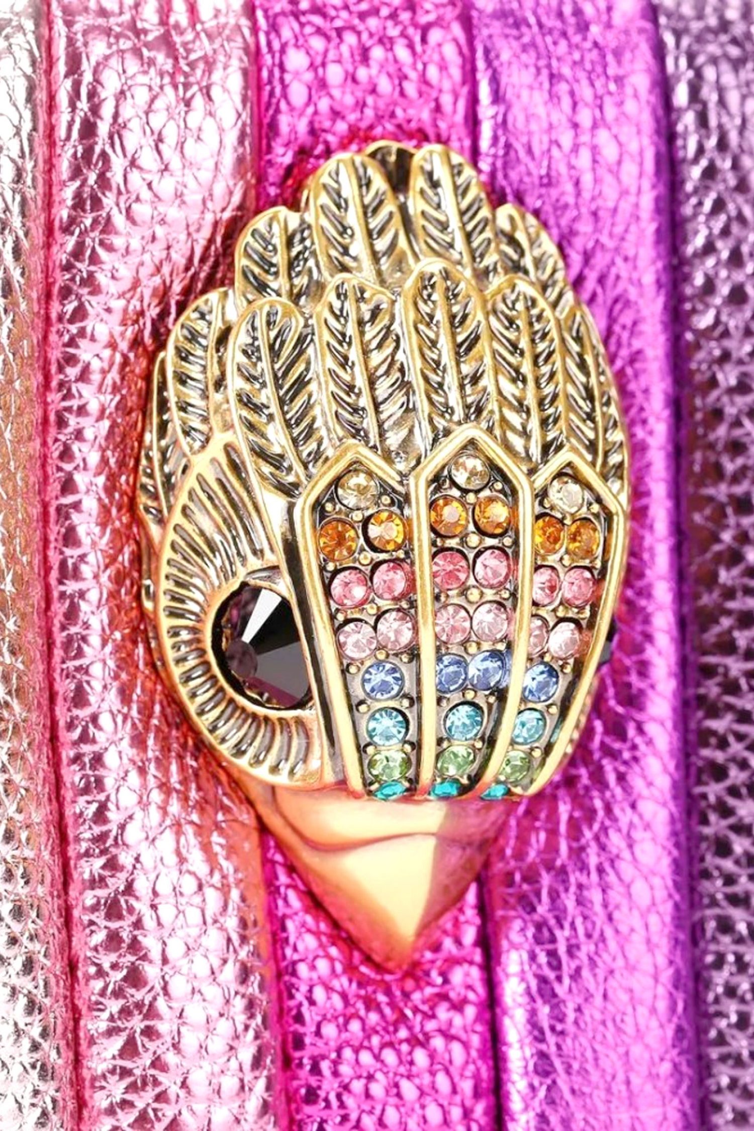 KURT GEIGER TΣΑΝΤΑ CROSSBODY KENSINGTON XBODY KURT Q ΑΛΥΣΙΔΑ LOGO METAΛΛΙΚΑ ΧΡΩΜΑΤΑ ΠΟΛΥΧΡΩΜΟ φωτογραφία