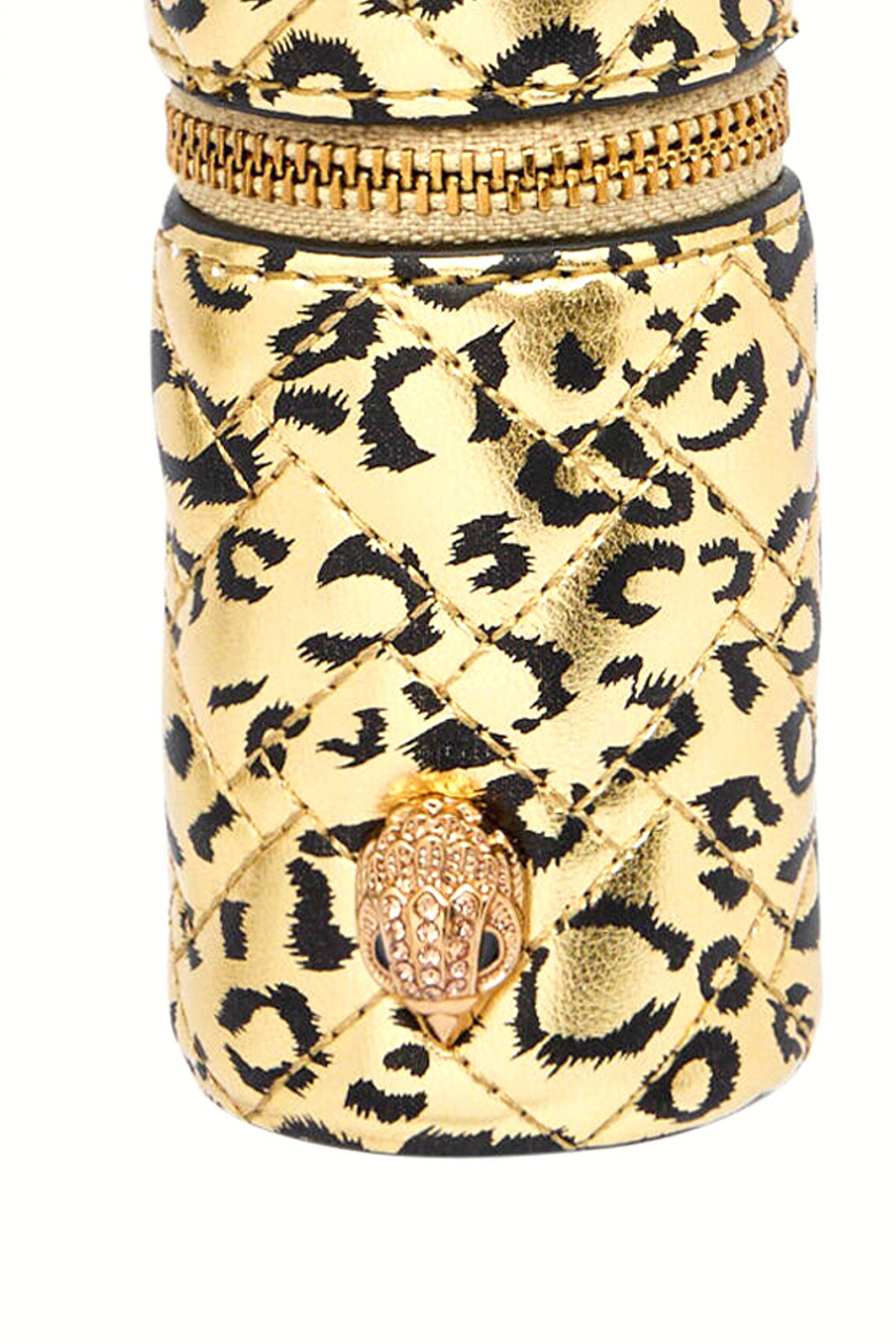 KURT GEIGER ΜΠΡΕΛΟΚ KENSINGTON LIPSTICK CASE ΚΑΠΙΤΟΝΕ LOGO ΜΑΥΡΟ/ΧΡΥΣΟ φωτογραφία