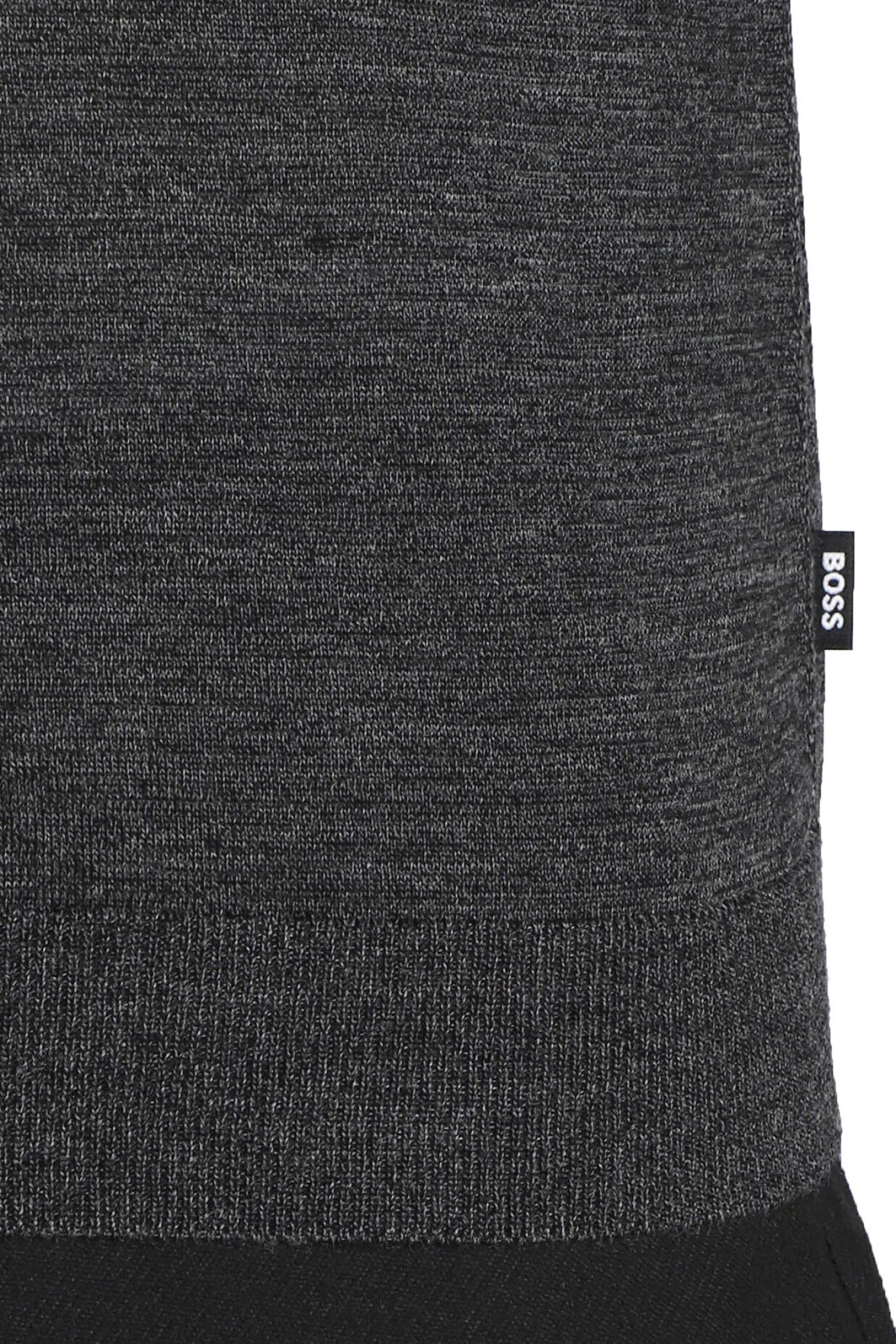 BOSS ΠΛΕΚΤΟ CREW NECK LENO-P ΑΝΘΡΑΚΙ