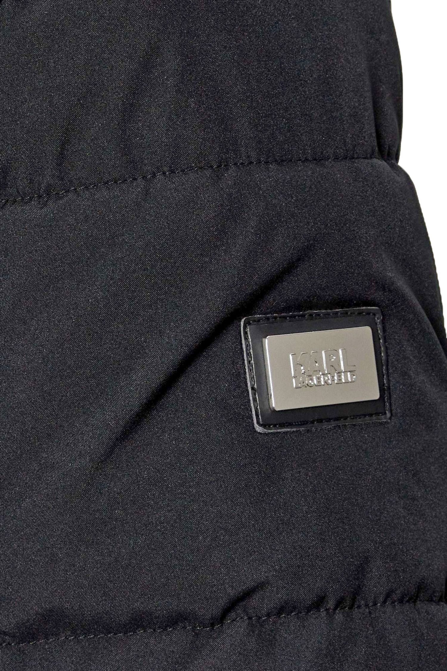 KARL LAGERFELD ΜΠΟΥΦΑΝ HOODED PARKA ΜΑΥΡΟ