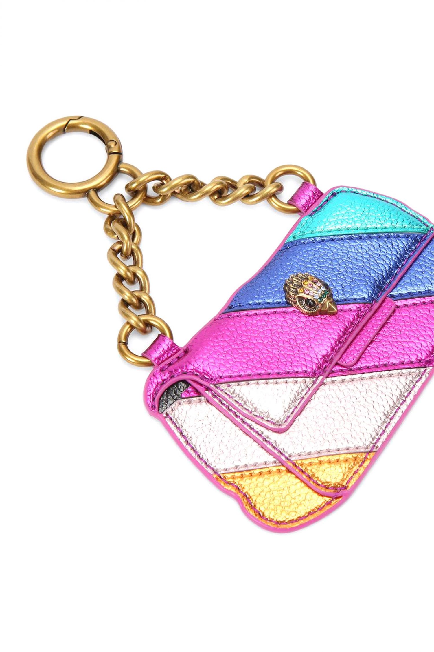 KURT GEIGER ΜΠΡΕΛΟΚ KENSINGTON KEYRING ΜΕΤΑΛΛΙΚΑ ΧΡΩΜΑΤΑ LOGO ΠΟΛΥΧΡΩΜΟ φωτογραφία